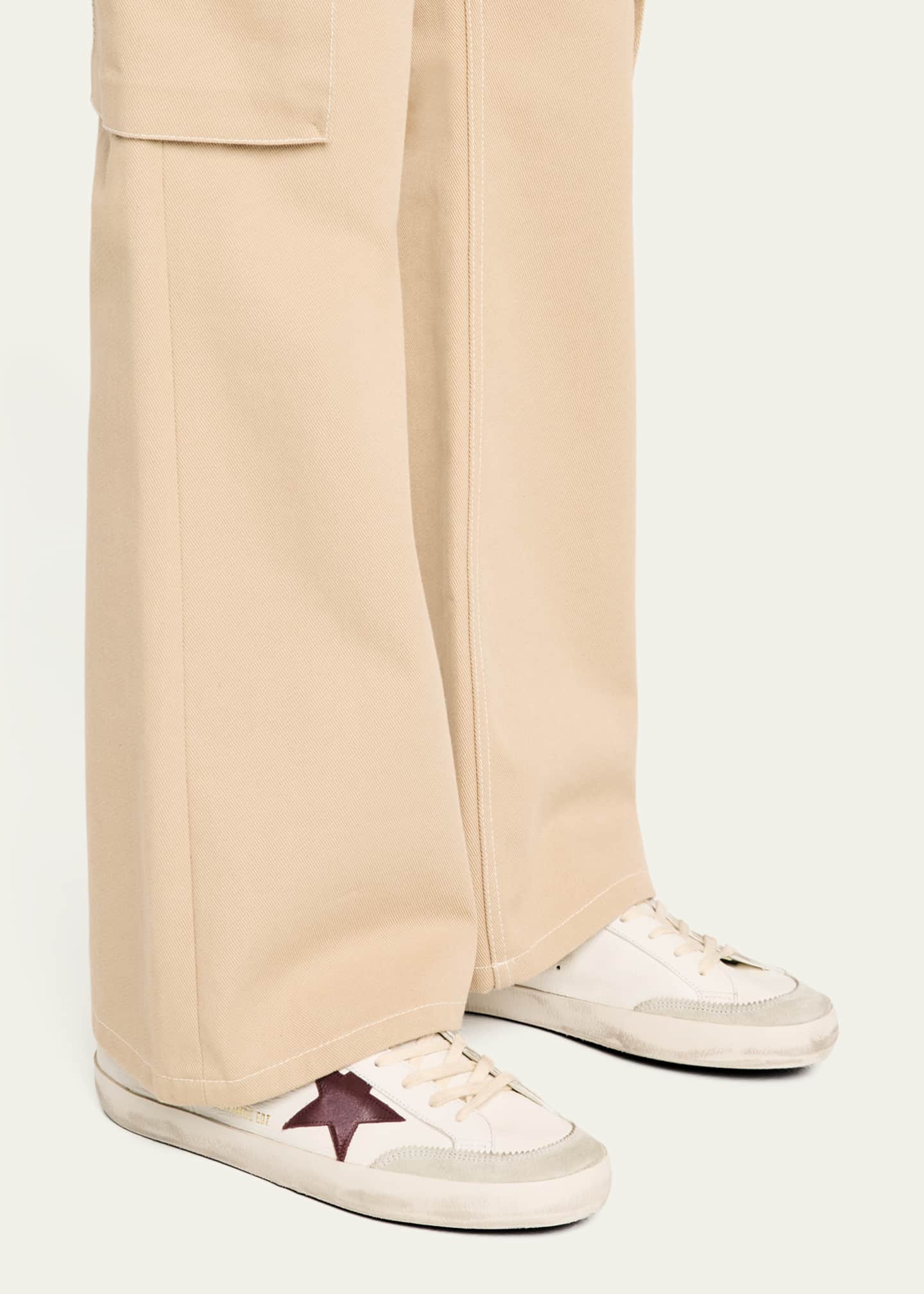 Golden Goose Men's Superstar Napa and Nubuck Low-Top Sneakers Image 2 of 6