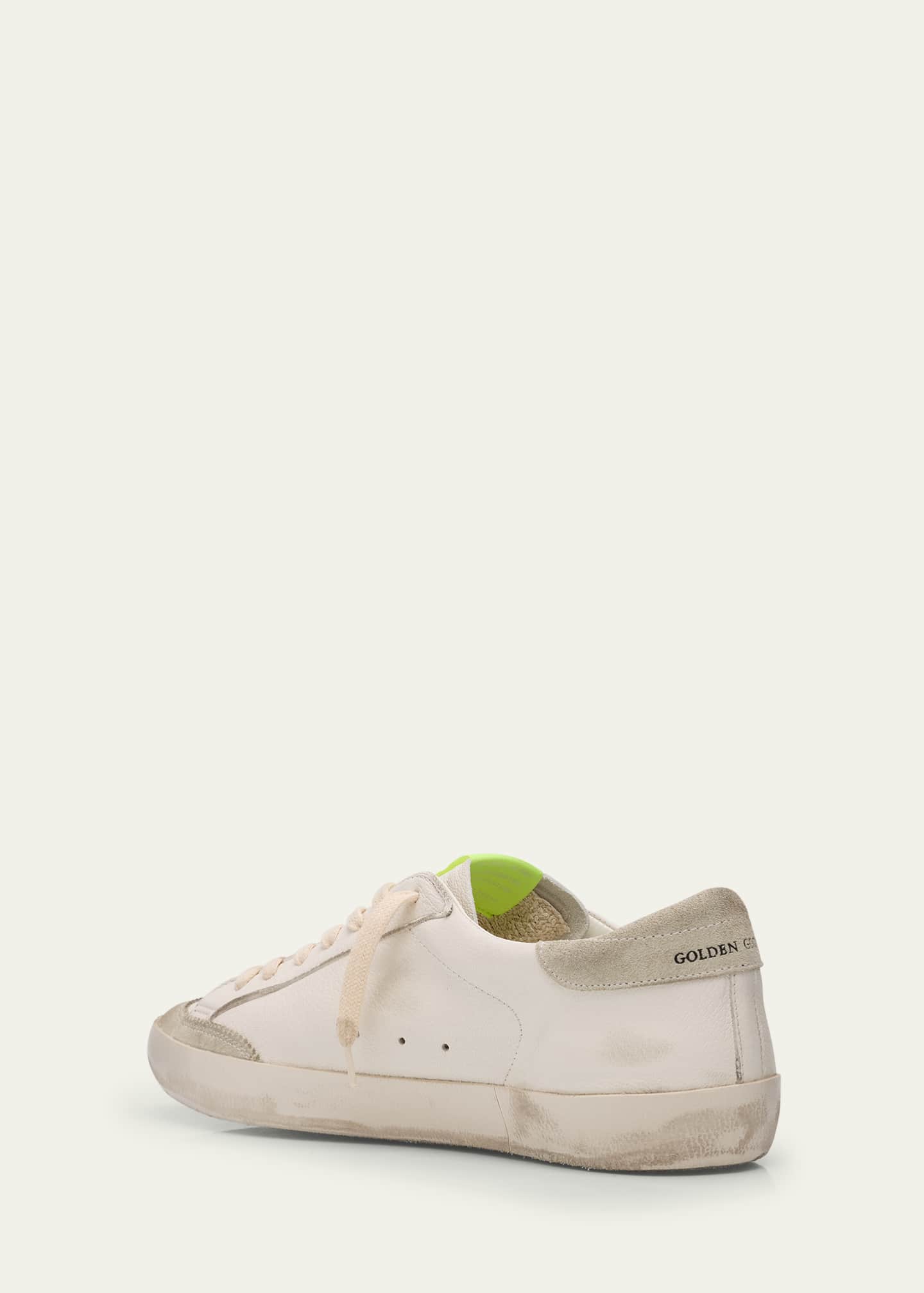Golden Goose Men's Superstar Napa and Nubuck Low-Top Sneakers Image 4 of 6