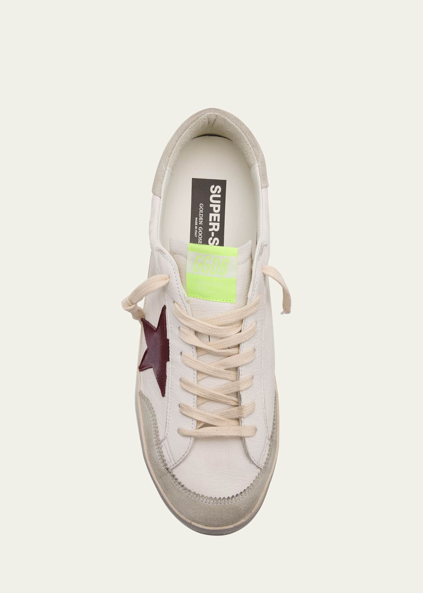 Golden Goose Men's Superstar Napa and Nubuck Low-Top Sneakers Image 6 of 6