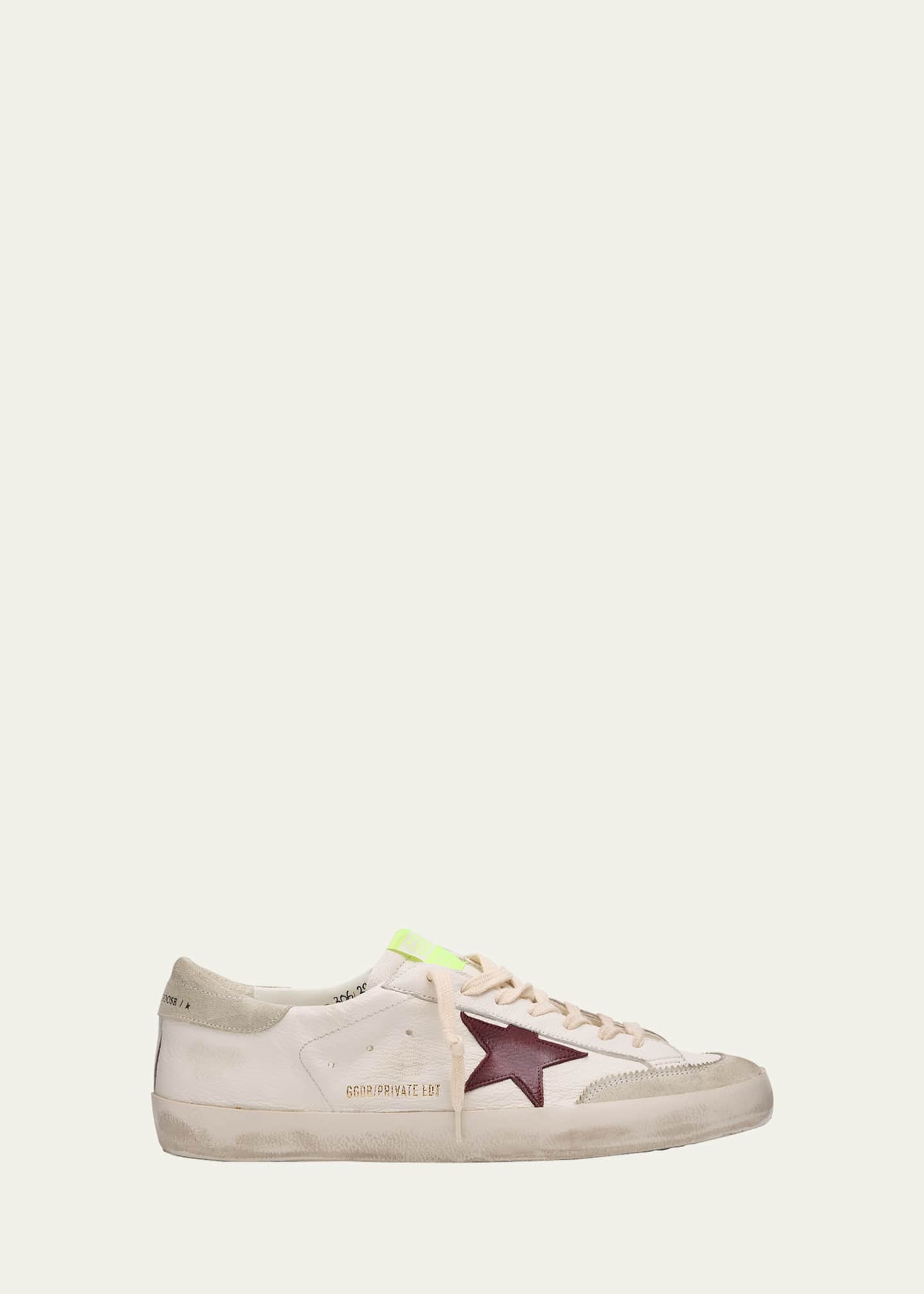 Golden Goose Men's Superstar Napa and Nubuck Low-Top Sneakers Image 1 of 6