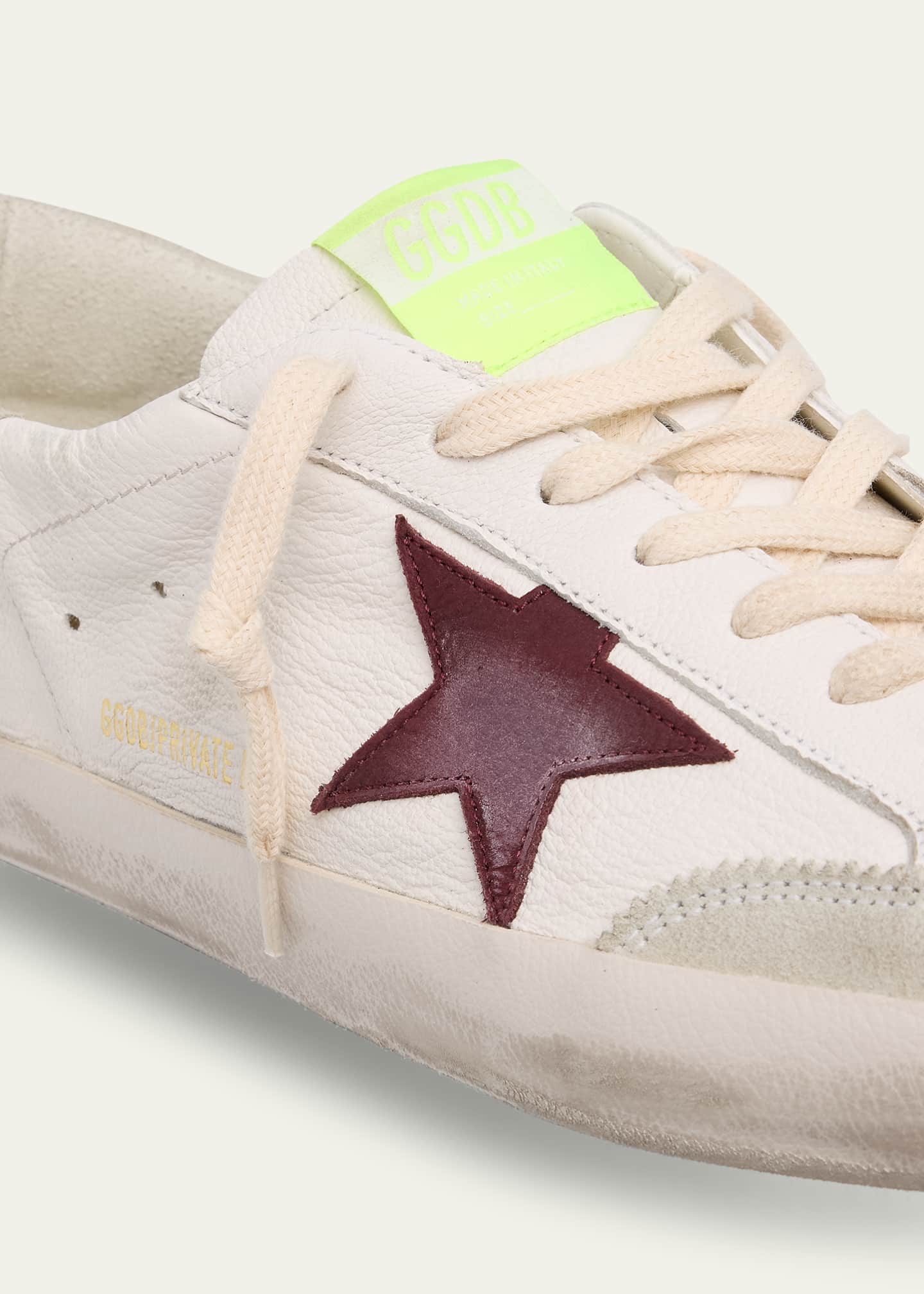 Golden Goose Men's Superstar Napa and Nubuck Low-Top Sneakers Image 5 of 6