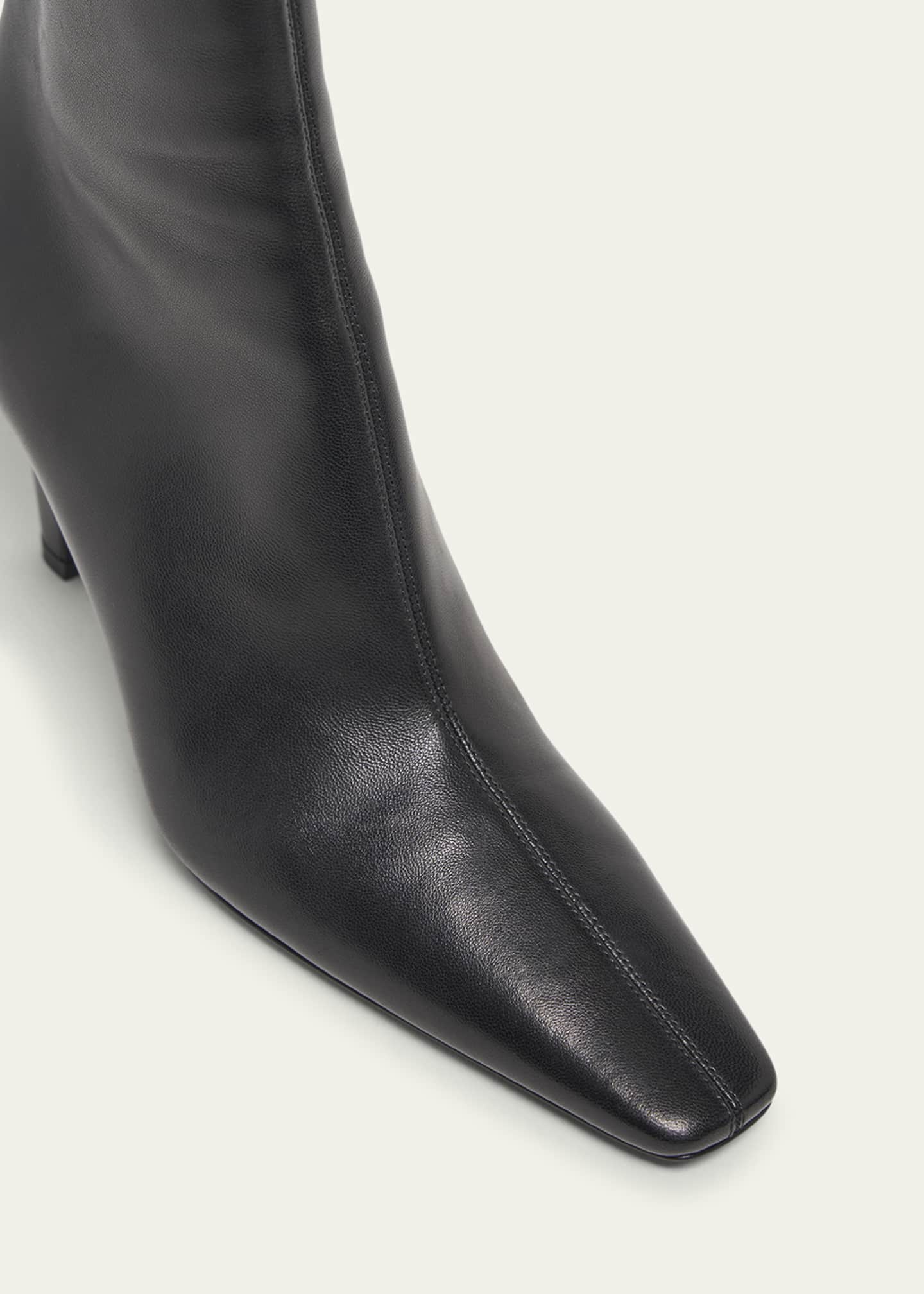 Saint Laurent Jill Calfskin Ankle Booties Image 5 of 5