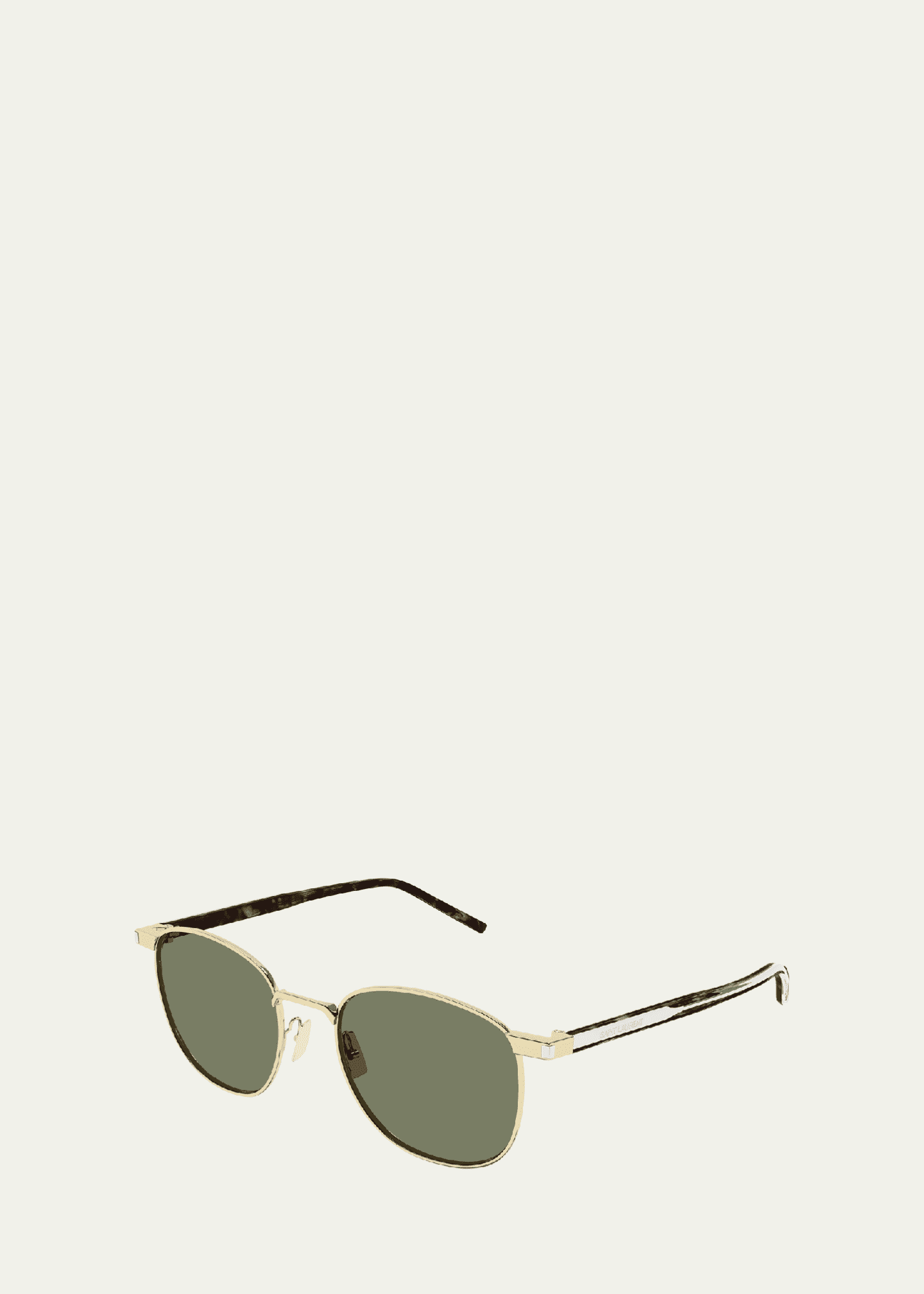 Saint Laurent Round Metal Sunglasses Image 2 of 2