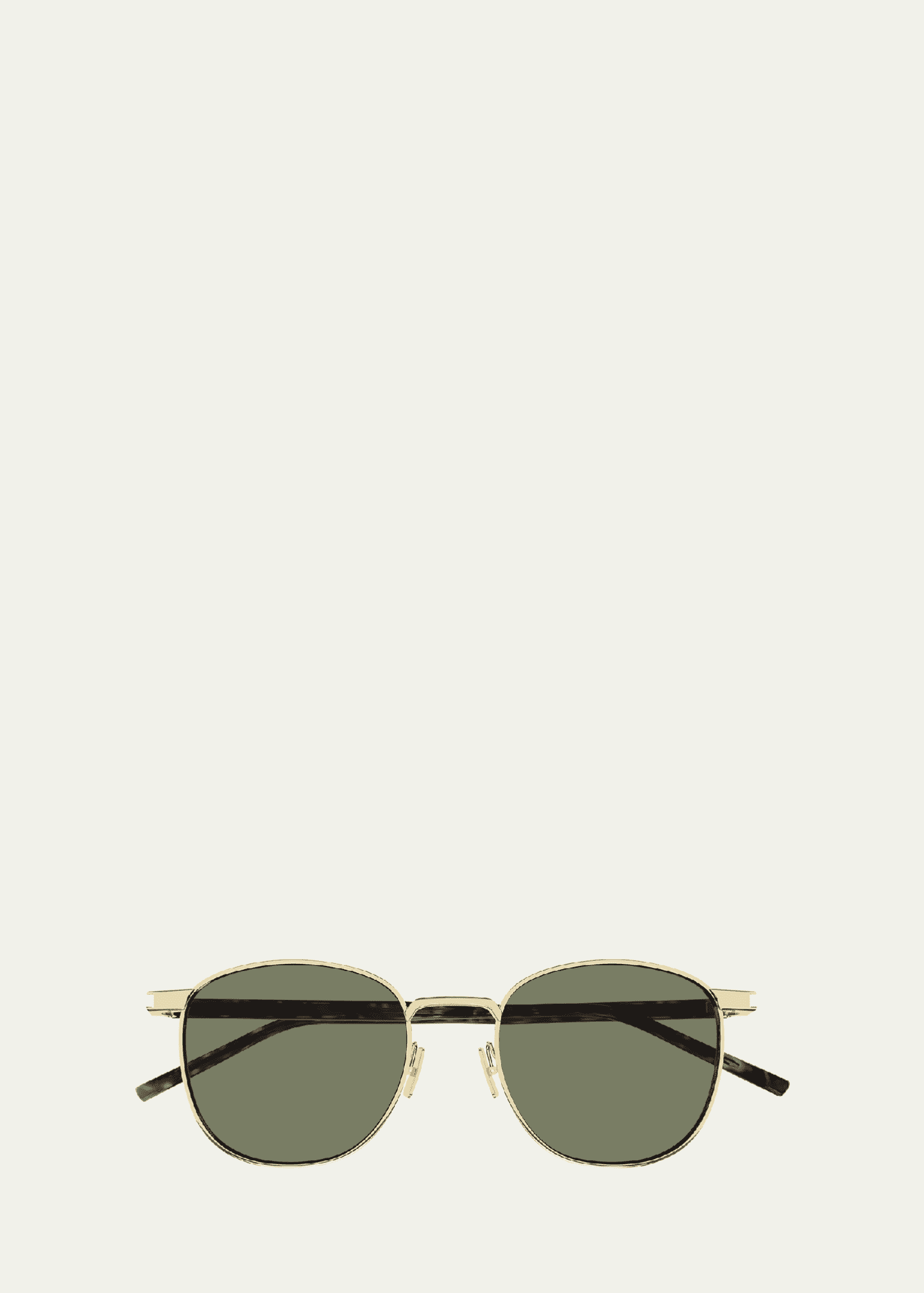 Saint Laurent Round Metal Sunglasses Image 1 of 2