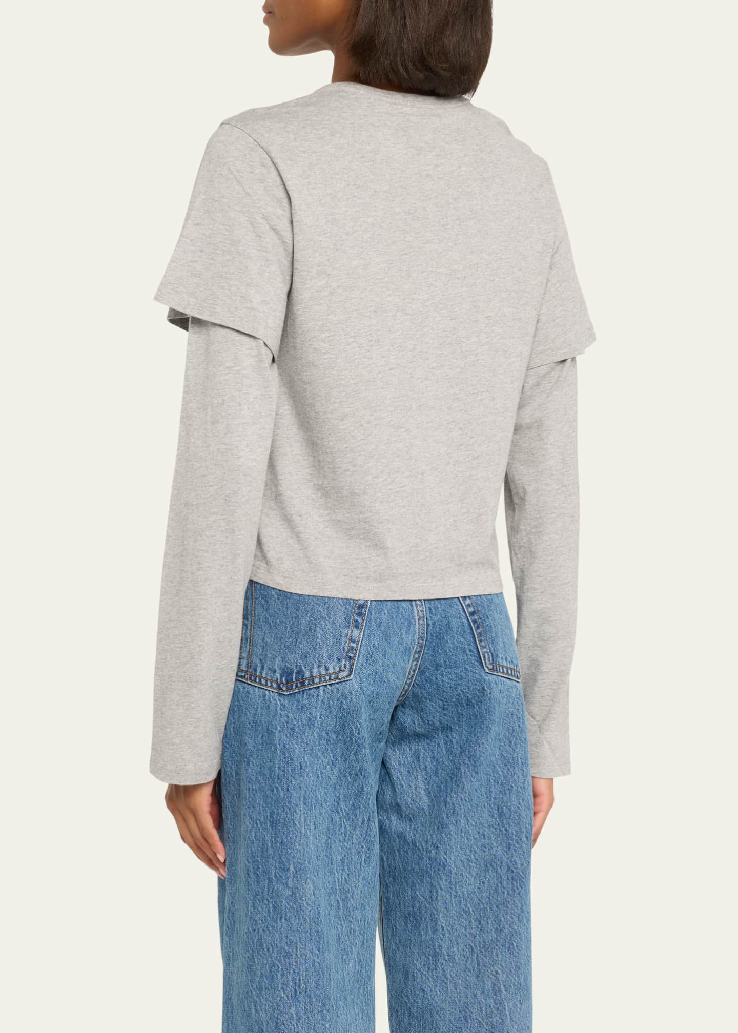 Still Here Layered Crewneck Tee Image 3 of 5