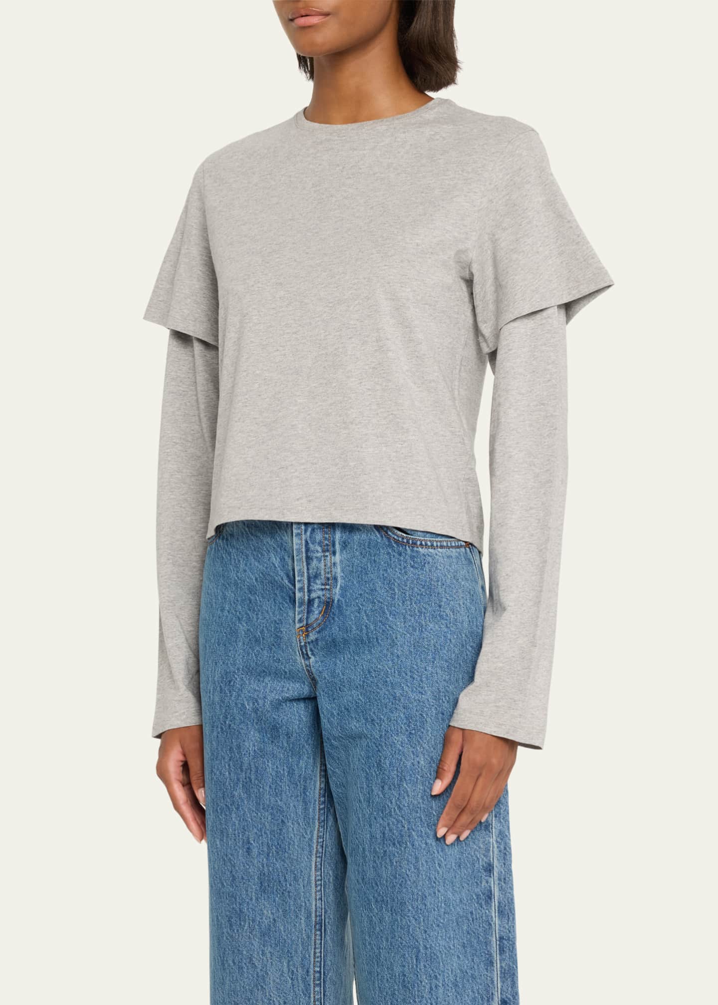 Still Here Layered Crewneck Tee Image 4 of 5