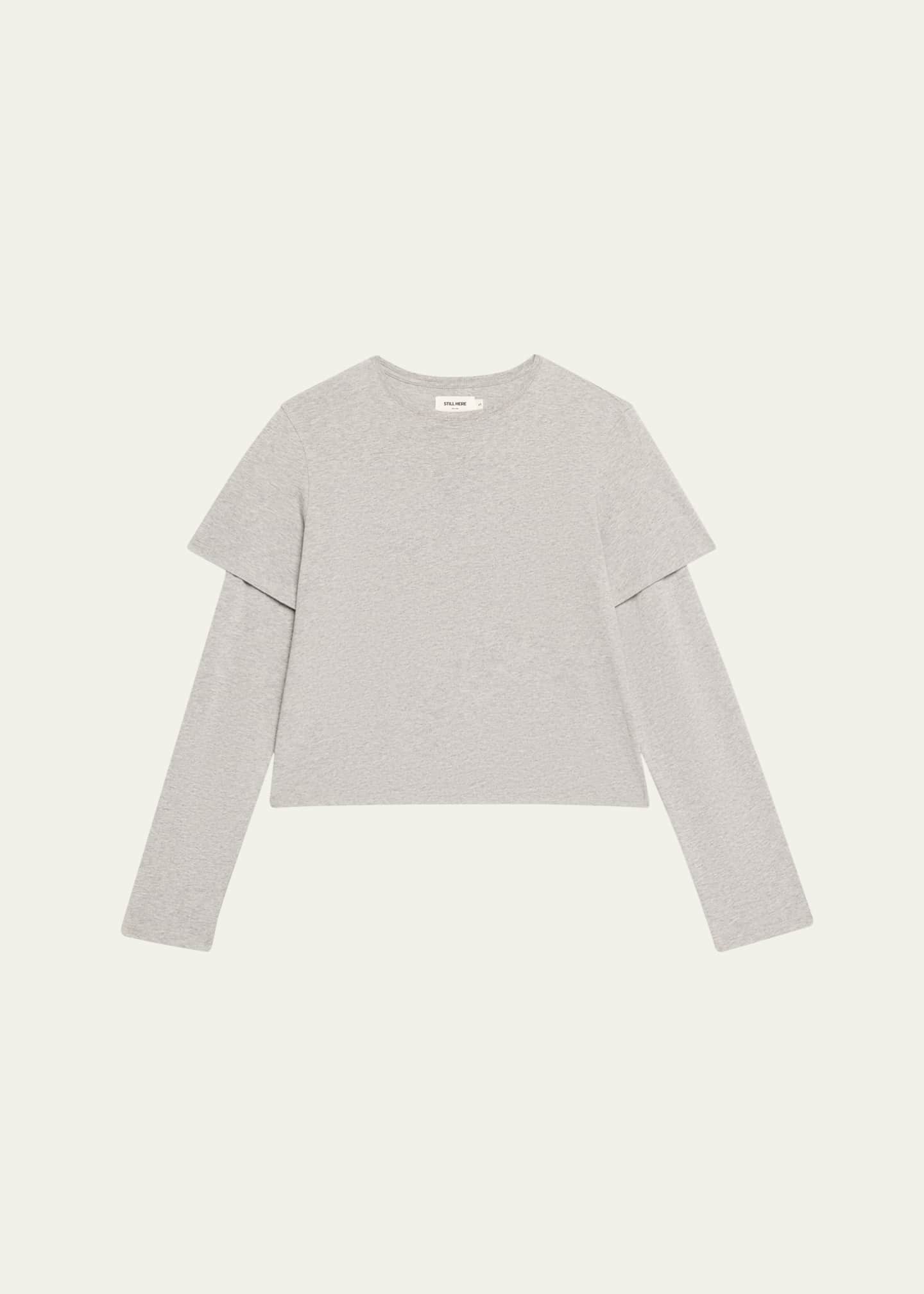 Still Here Layered Crewneck Tee Image 1 of 5