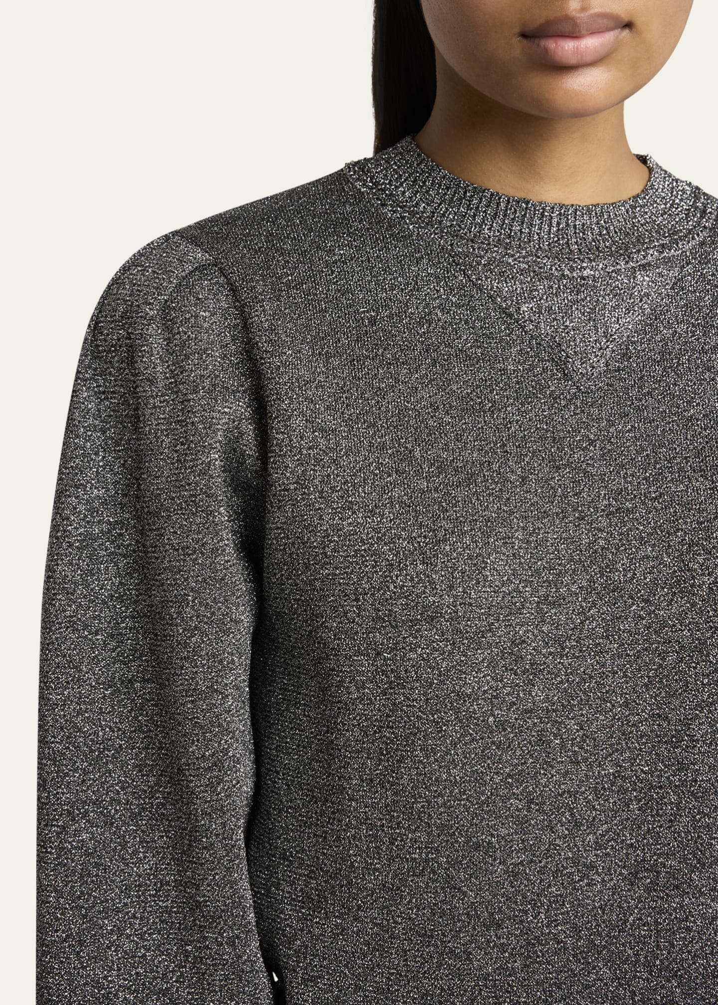 Etoile Isabel Marant Kelaya Metallic Knit Logo Sweater