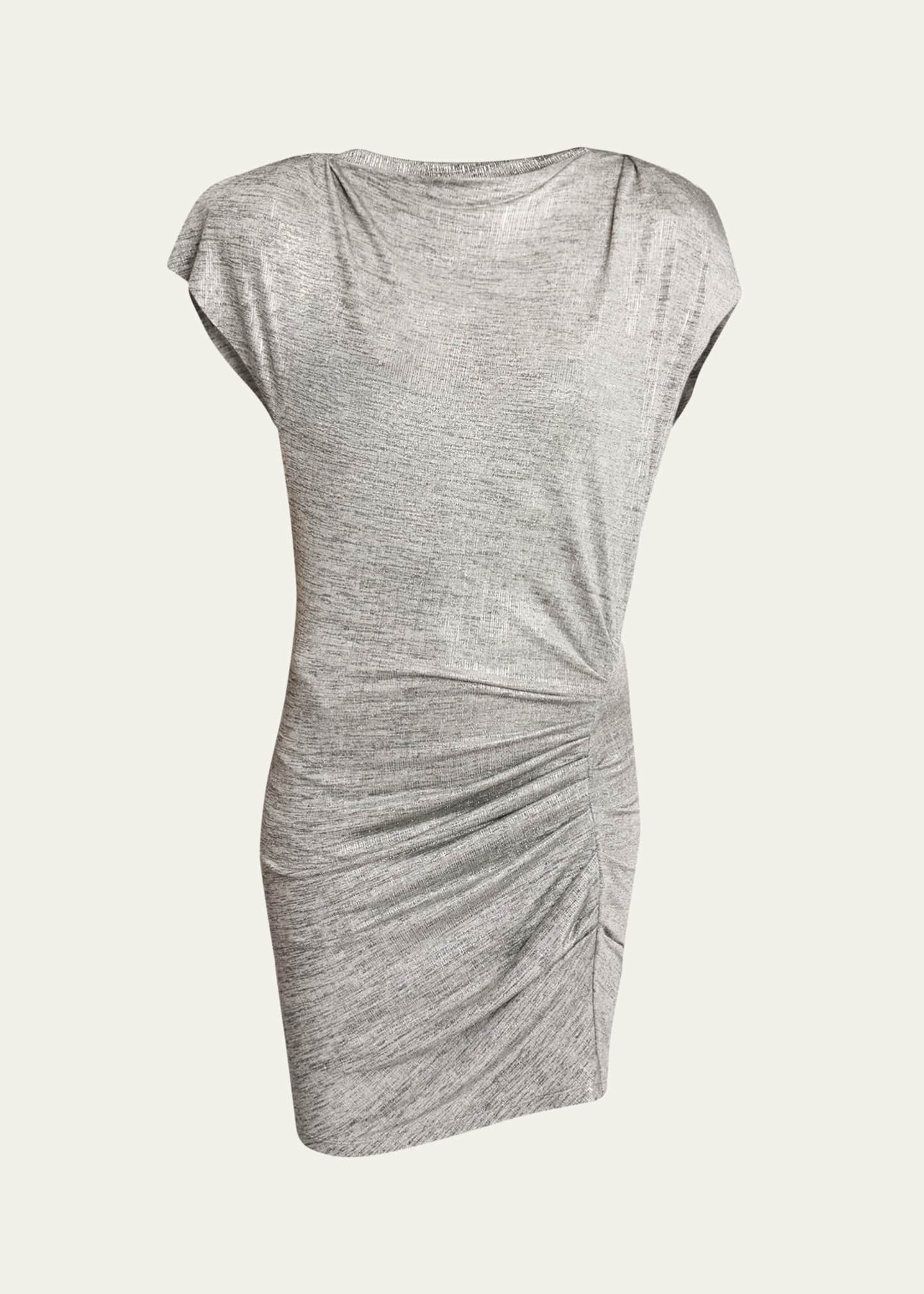 Etoile Isabel Marant Nadilia Metallic Mini Dress Image 1 of 5