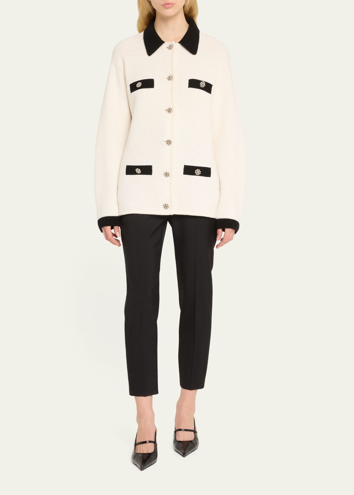 Alice + Olivia Phoebe Oversized Sweater Jacket Image 2 of 5