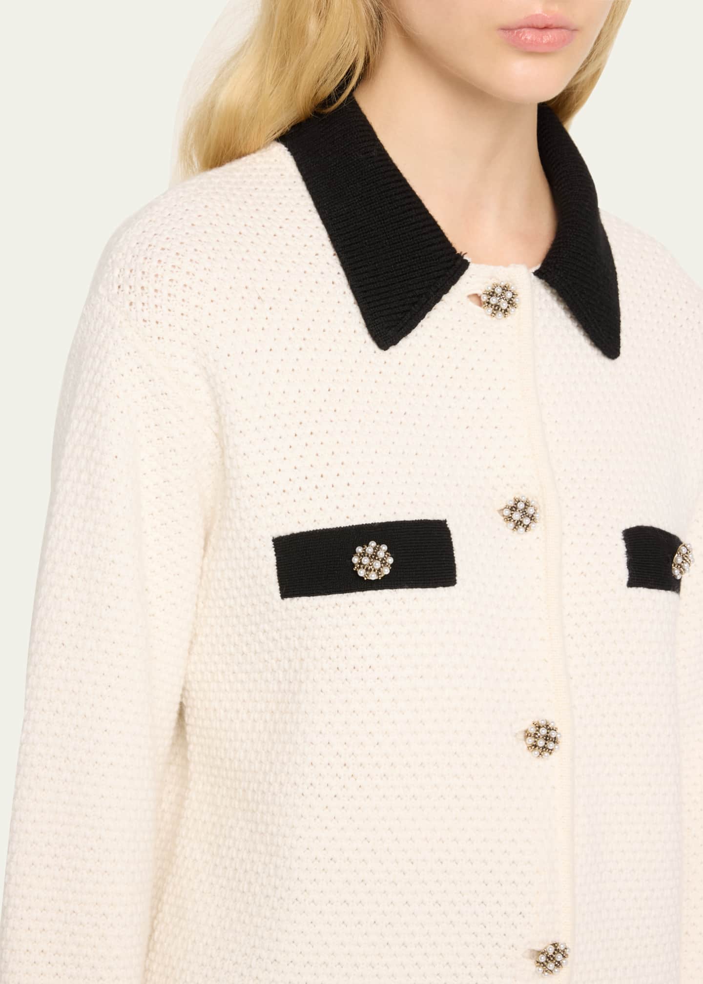 Alice + Olivia Phoebe Oversized Sweater Jacket Image 5 of 5