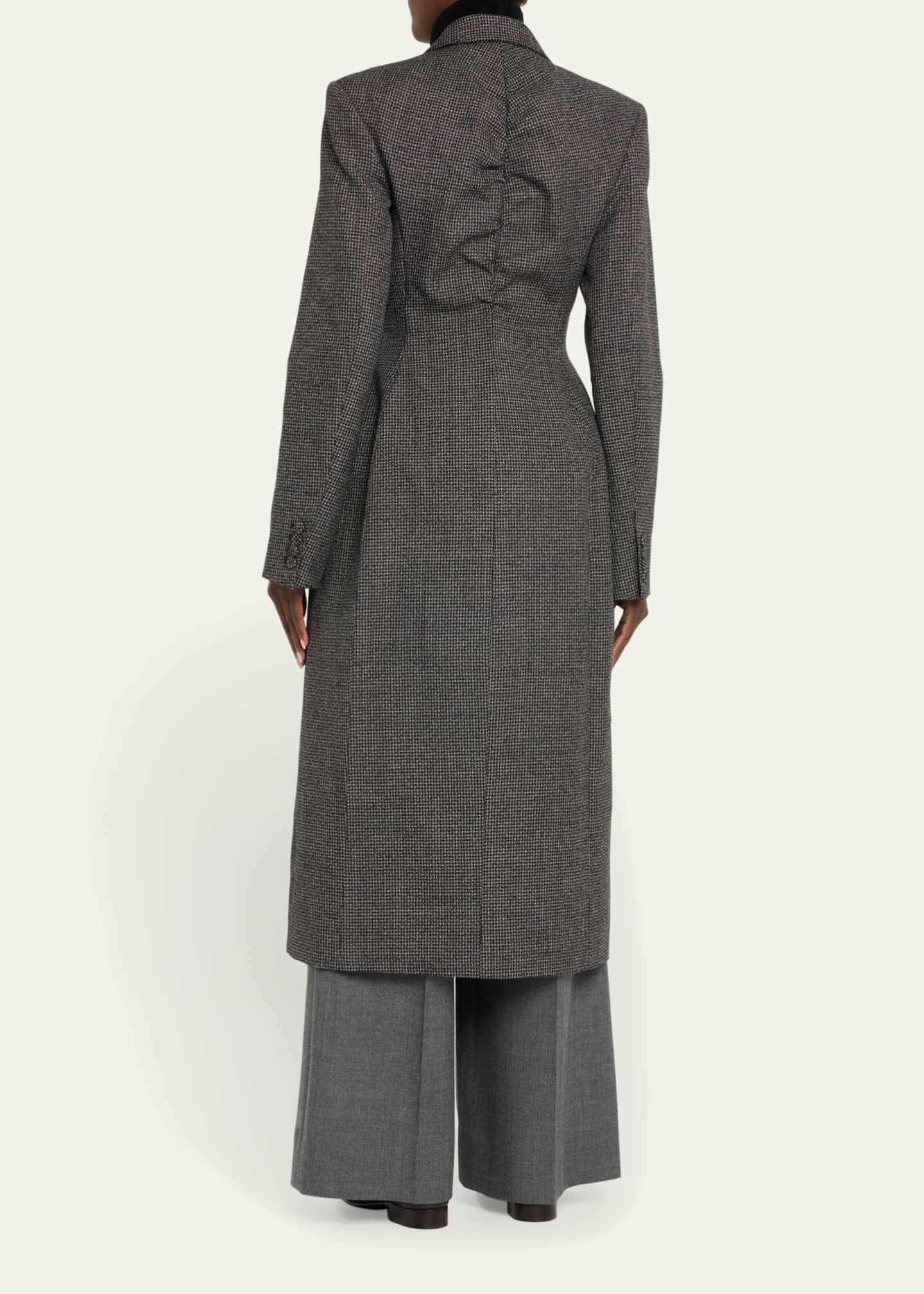 anOnlyChild Darliston Double-Breasted Ruched Wool Jacket Image 3 of 5