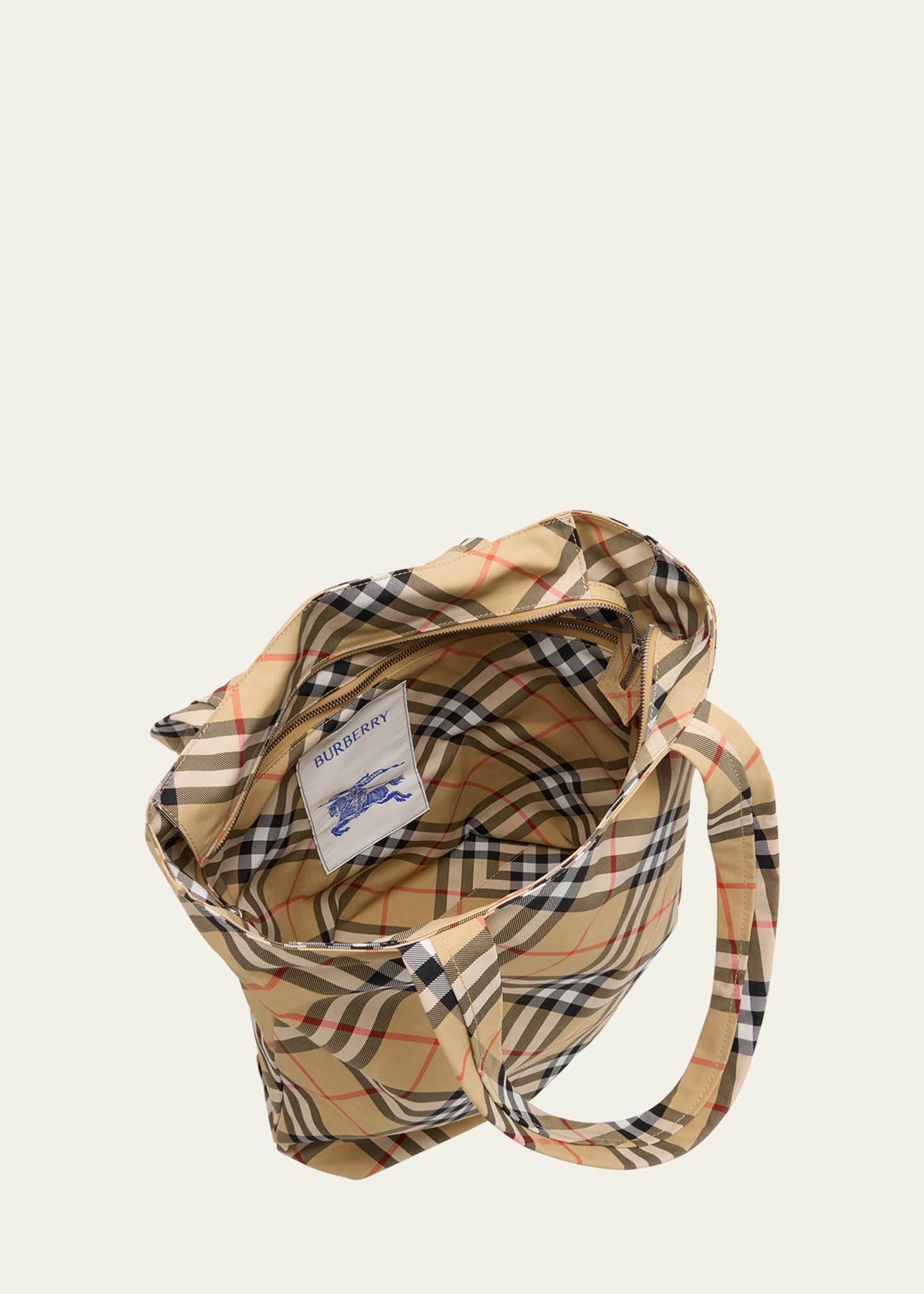 Burberry Men's Check Tote Bag Image 4 of 5