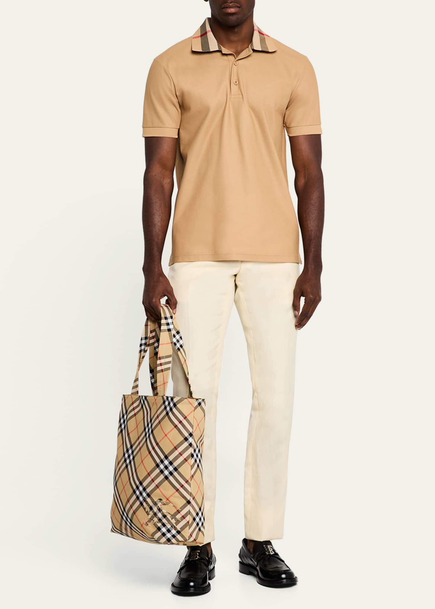 Burberry Men's Check Tote Bag Image 5 of 5