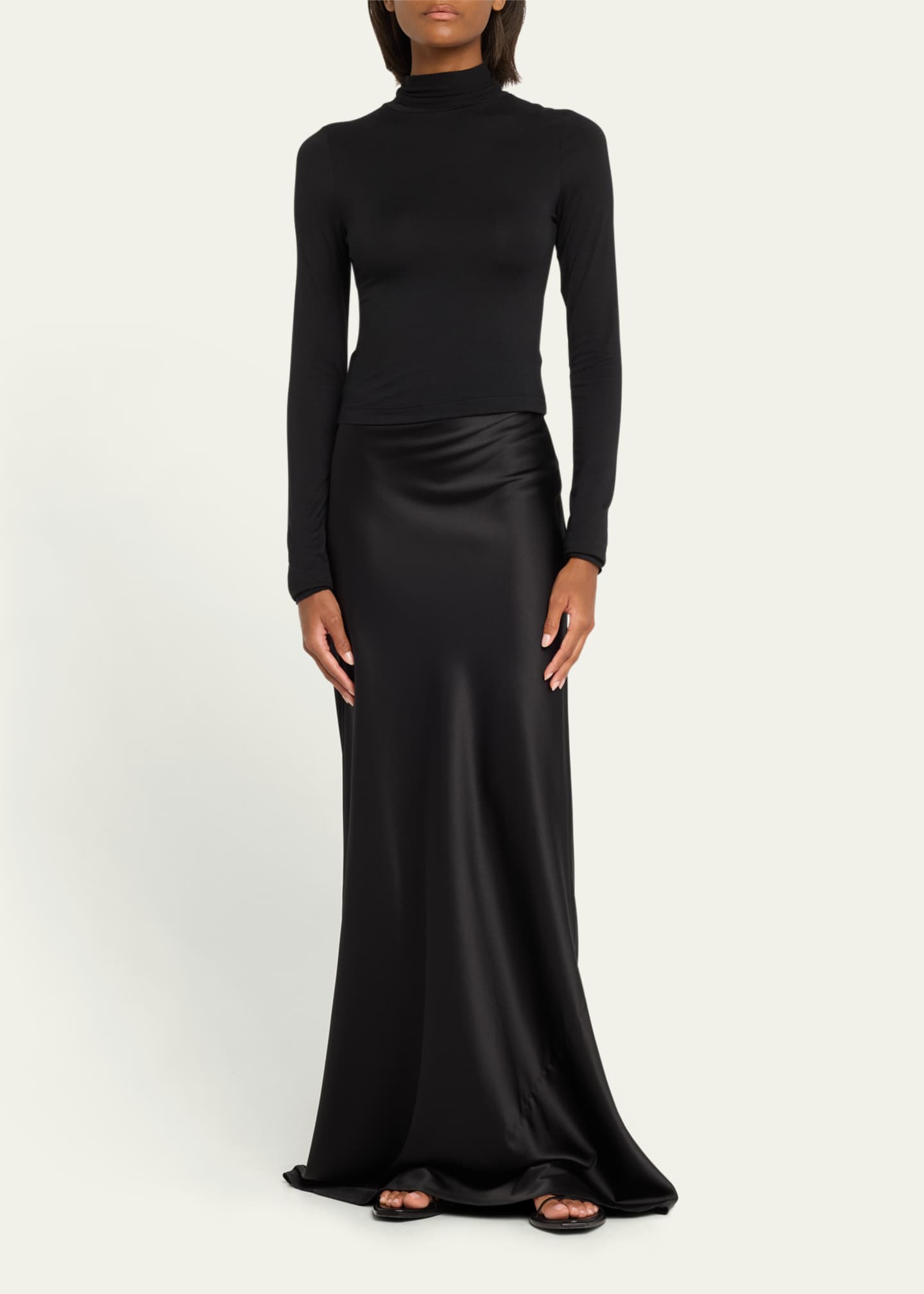 Eterne Bianca Silk Maxi Skirt Image 2 of 5
