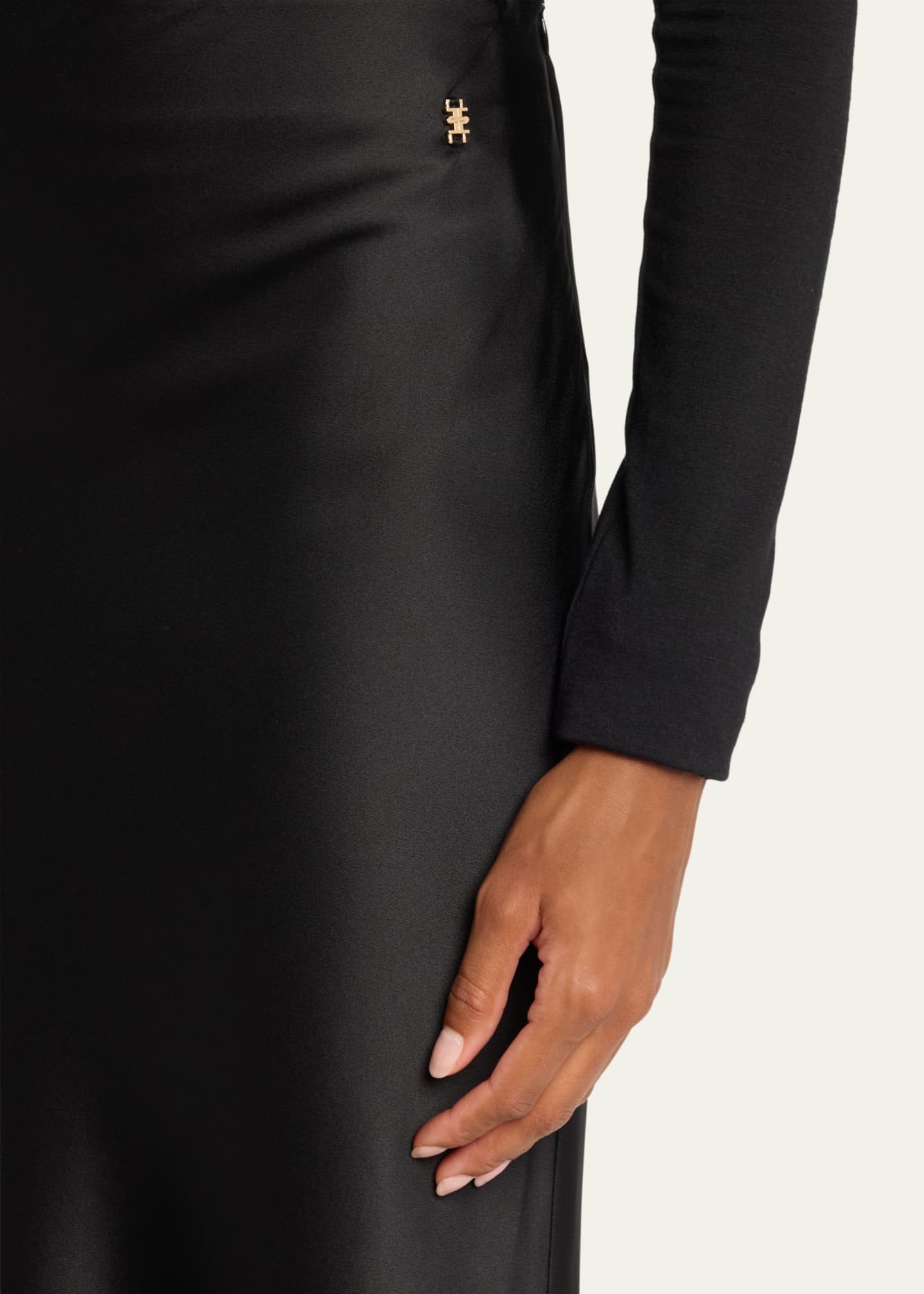 Eterne Bianca Silk Maxi Skirt Image 5 of 5