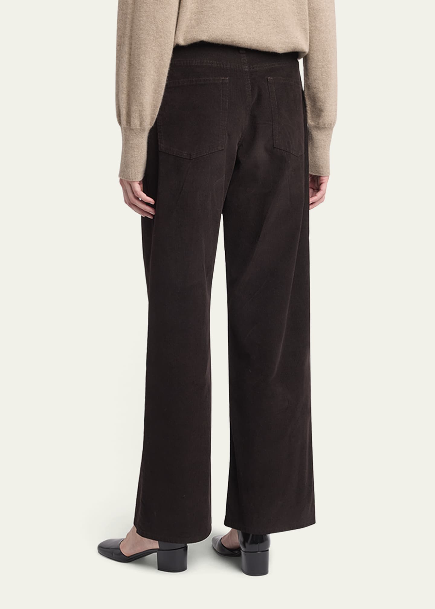 Eglitta Corduroy Straight-Leg Pants