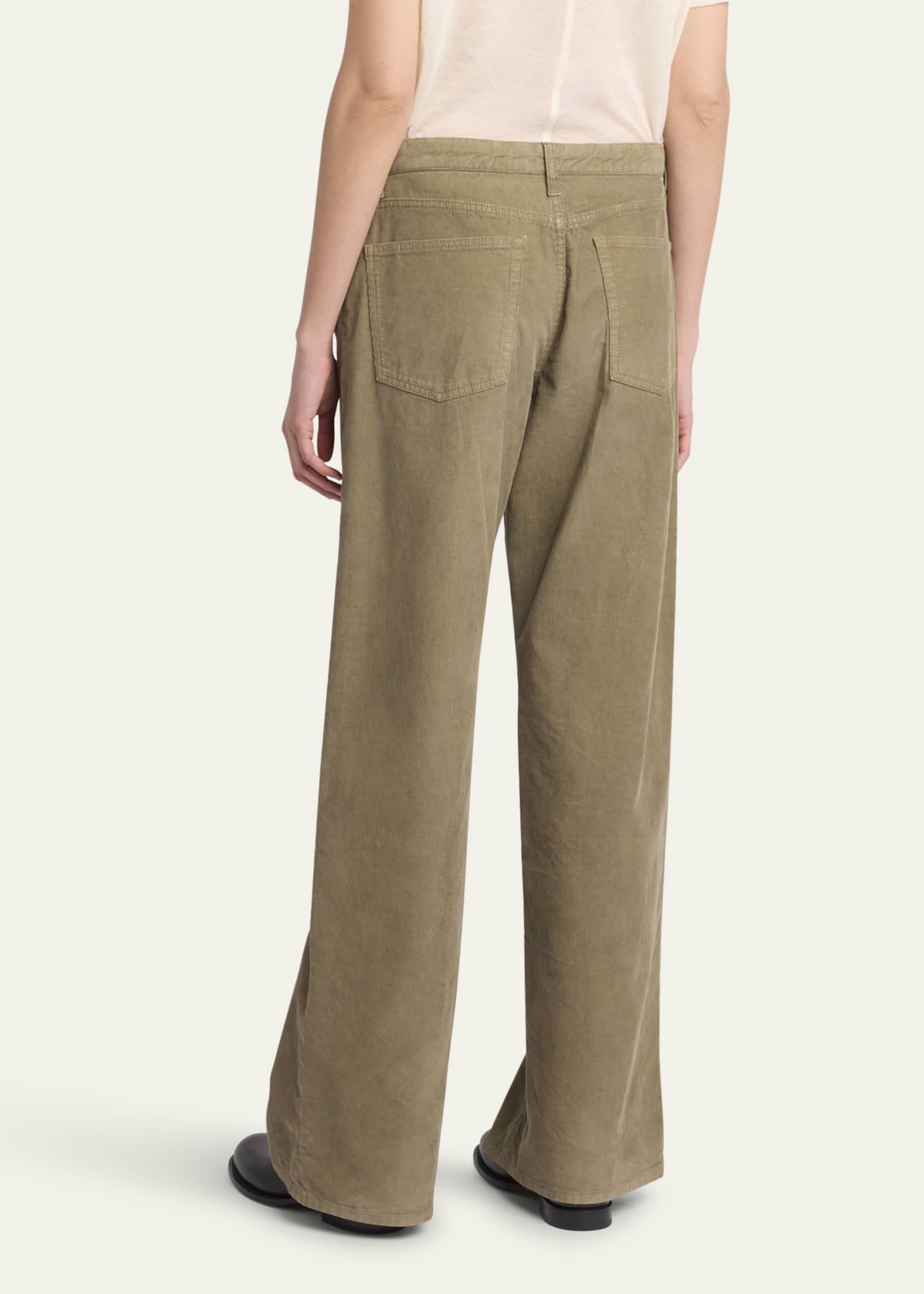 THE ROW Eglitta Corduroy Straight-Leg Pants - Bergdorf Goodman THE ROW Eglitta Corduroy Straight-Leg Pants - Bergdorf Goodman
