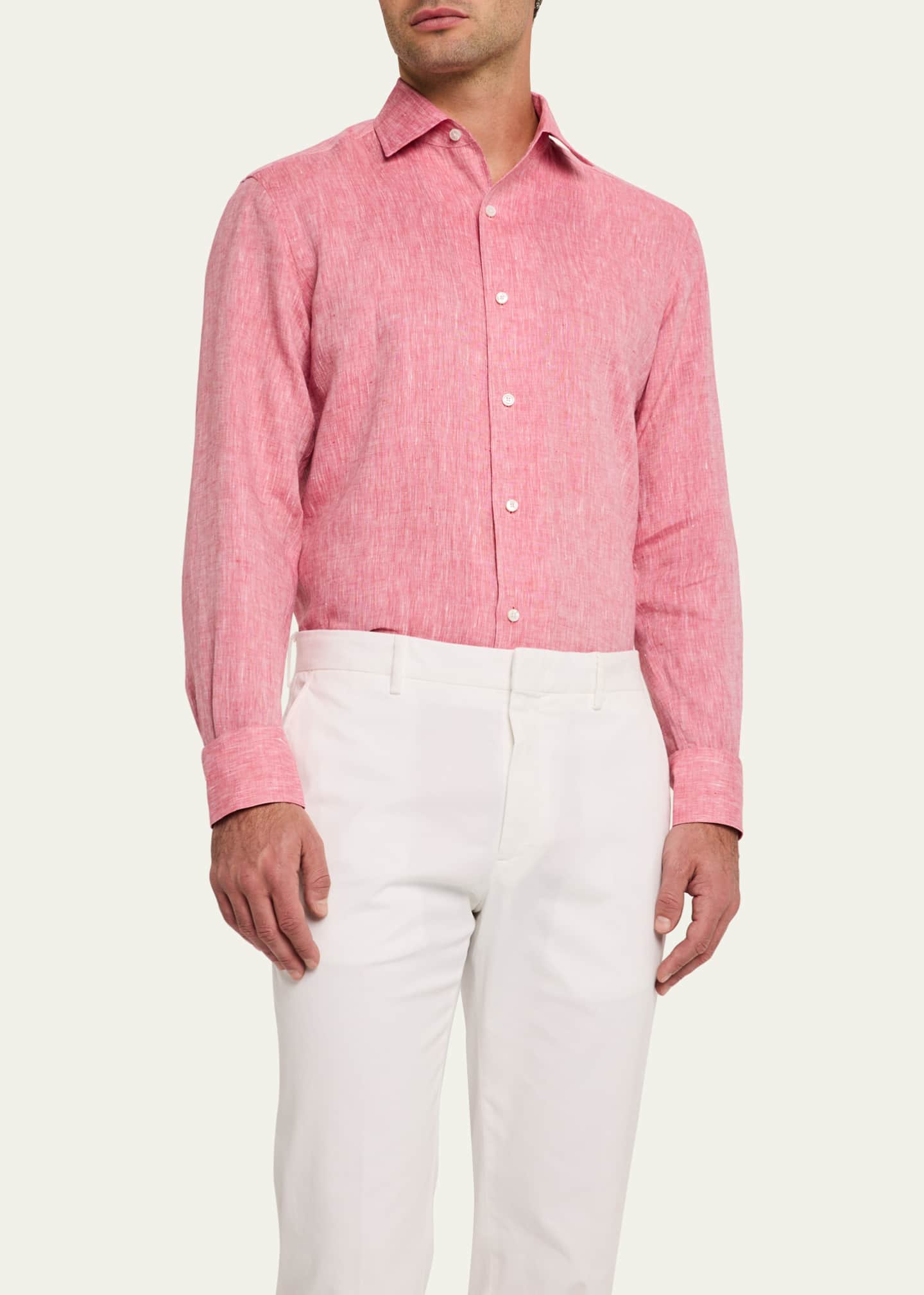 ZEGNA Men's Azeala Oasi Lino Casual Button-Down Shirt - Bergdorf