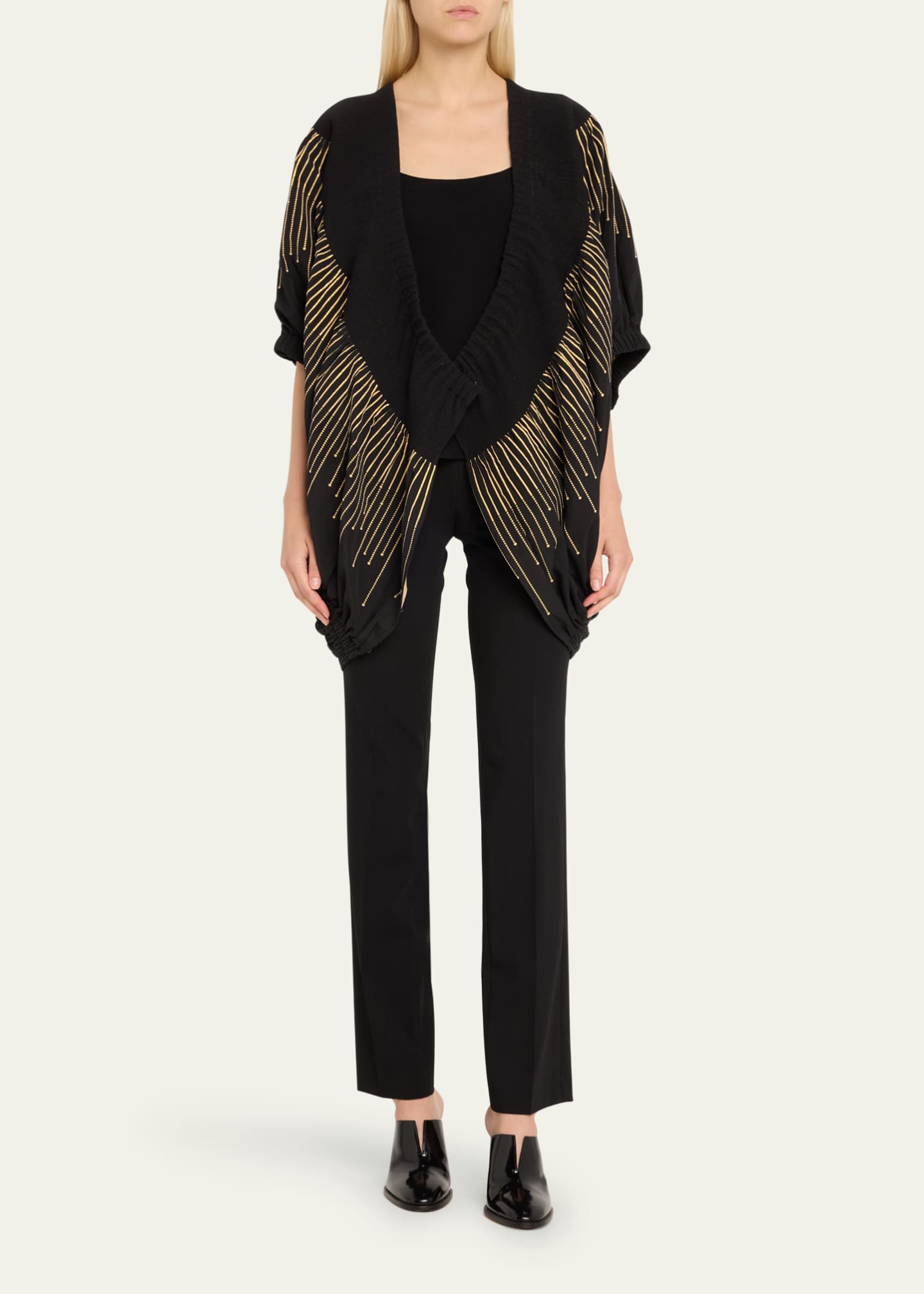 Zero + Maria Cornejo Evia Cotton Voile Shrug Image 2 of 5