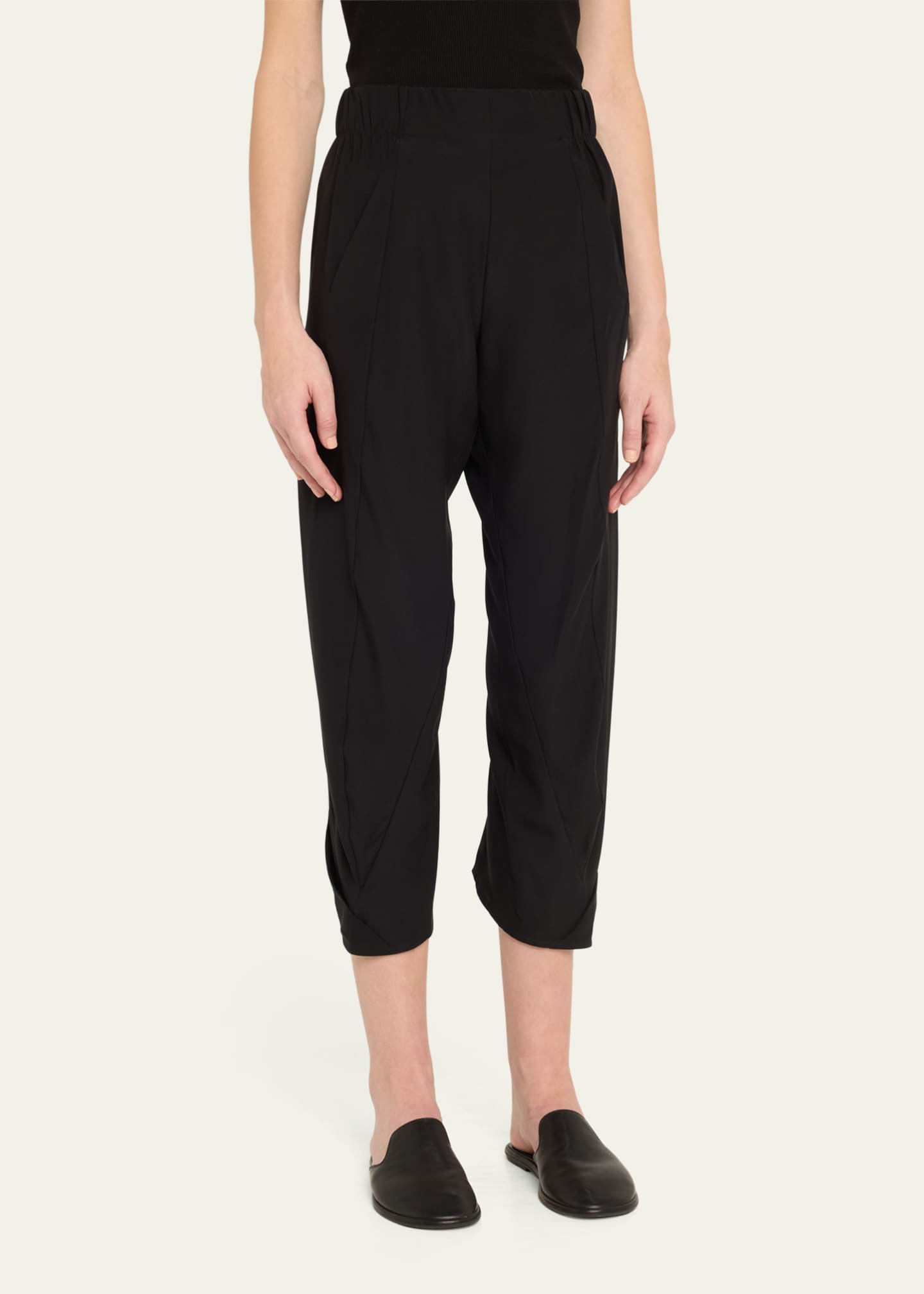Zero + Maria Cornejo Akeo Cropped Silk Pants Image 4 of 5