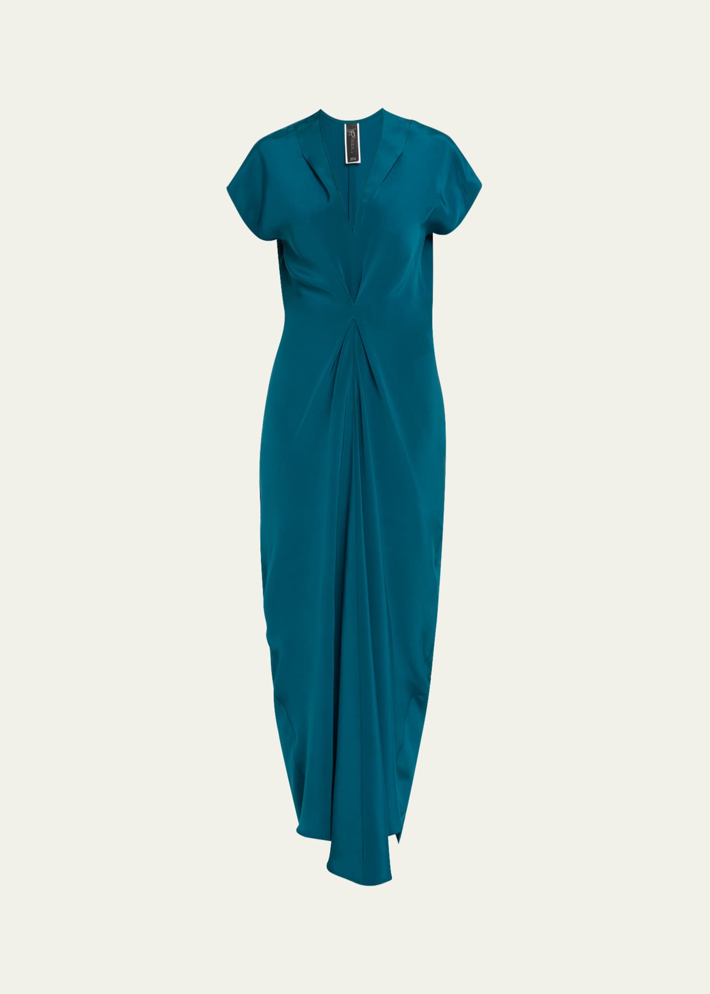 Zero + Maria Cornejo Long Muse Draped Silk Dress Image 1 of 5