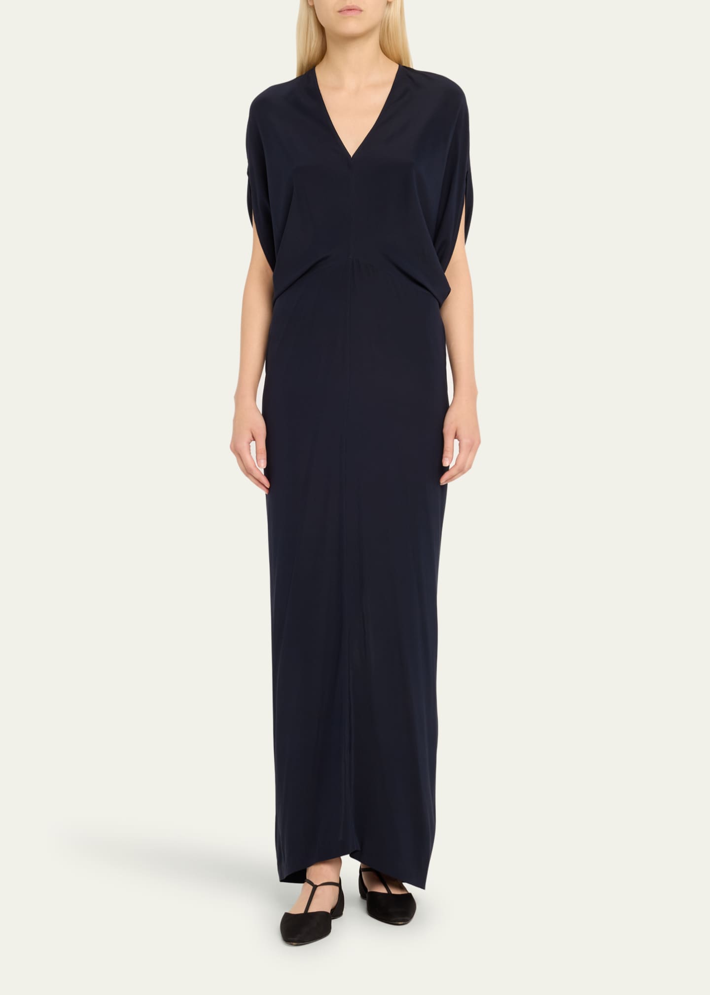 Zero + Maria Cornejo Long Reni Column Silk Dress Image 2 of 5