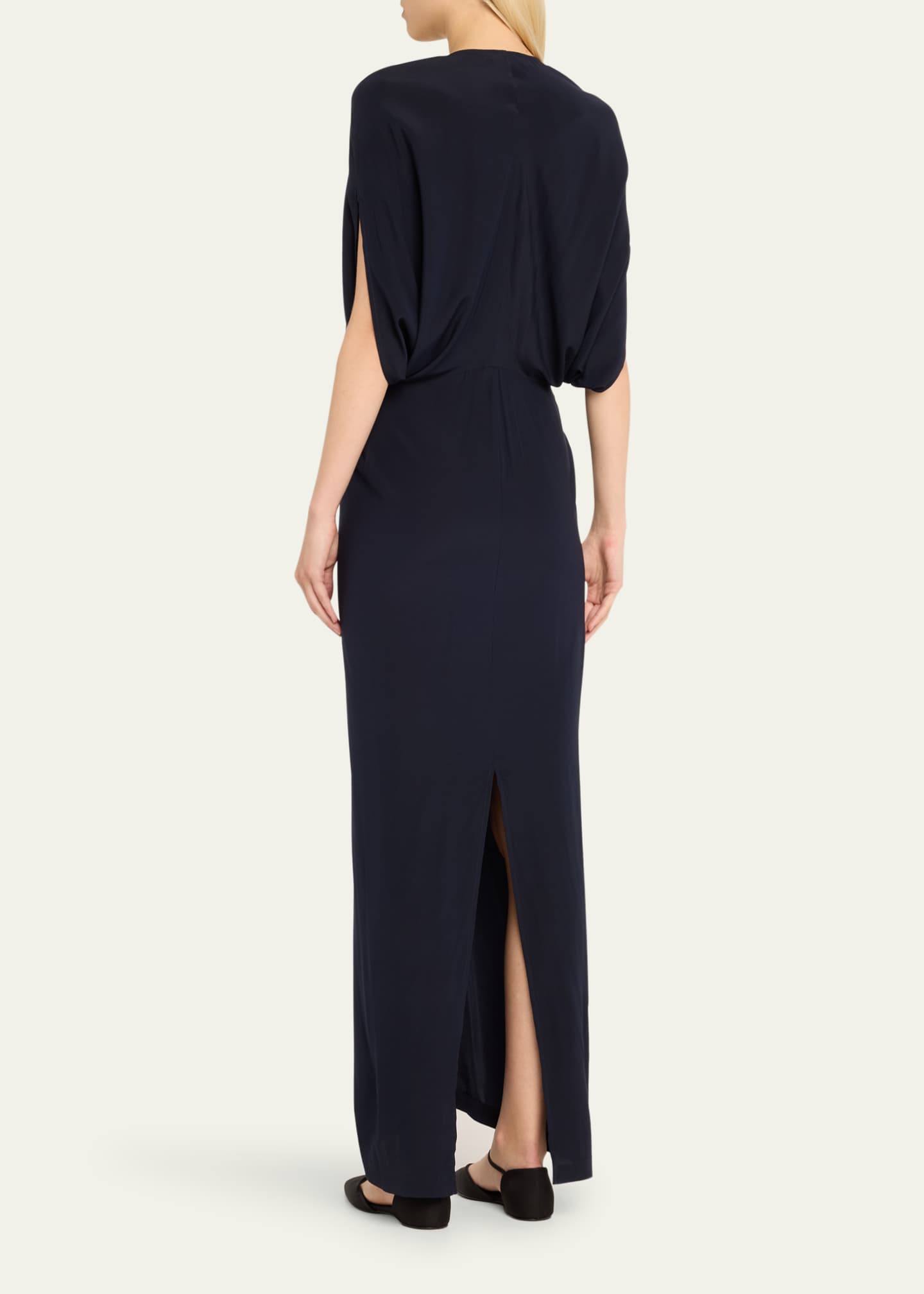 Zero + Maria Cornejo Long Reni Column Silk Dress Image 3 of 5
