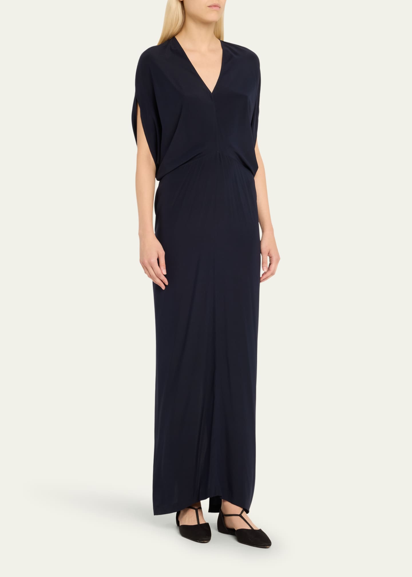 Zero + Maria Cornejo Long Reni Column Silk Dress Image 4 of 5