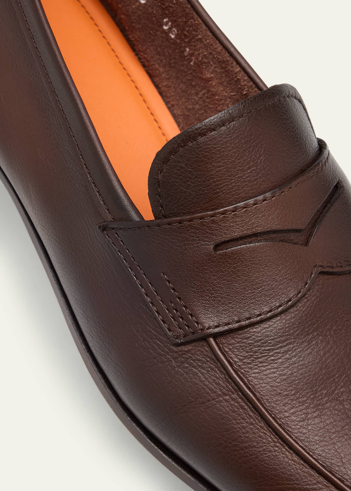 Santoni Men's Carlos Reverse Goodyear Leather Loafers Image 5 of 6