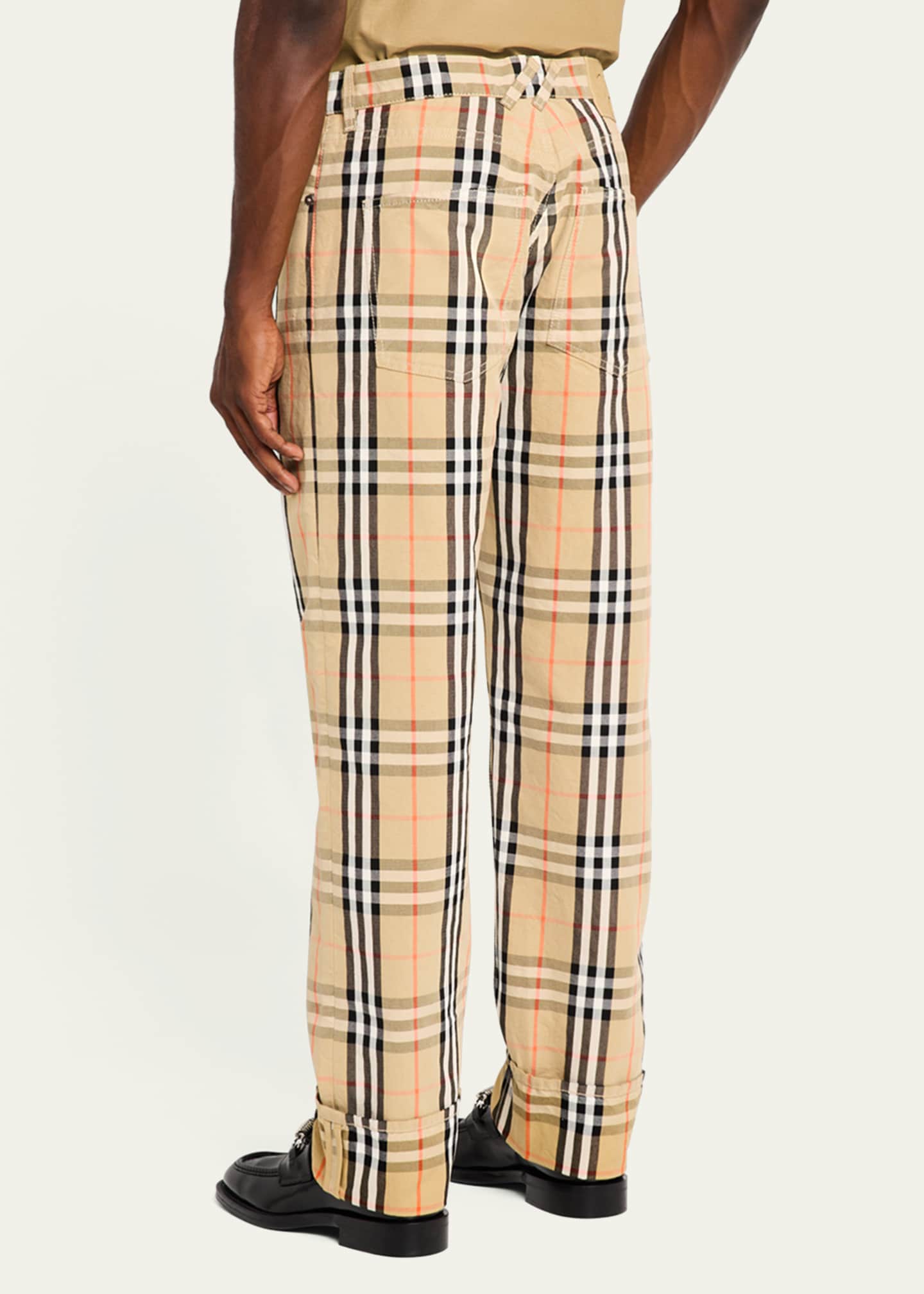 Burberry Men s Slim Check Denim Pants Bergdorf Goodman