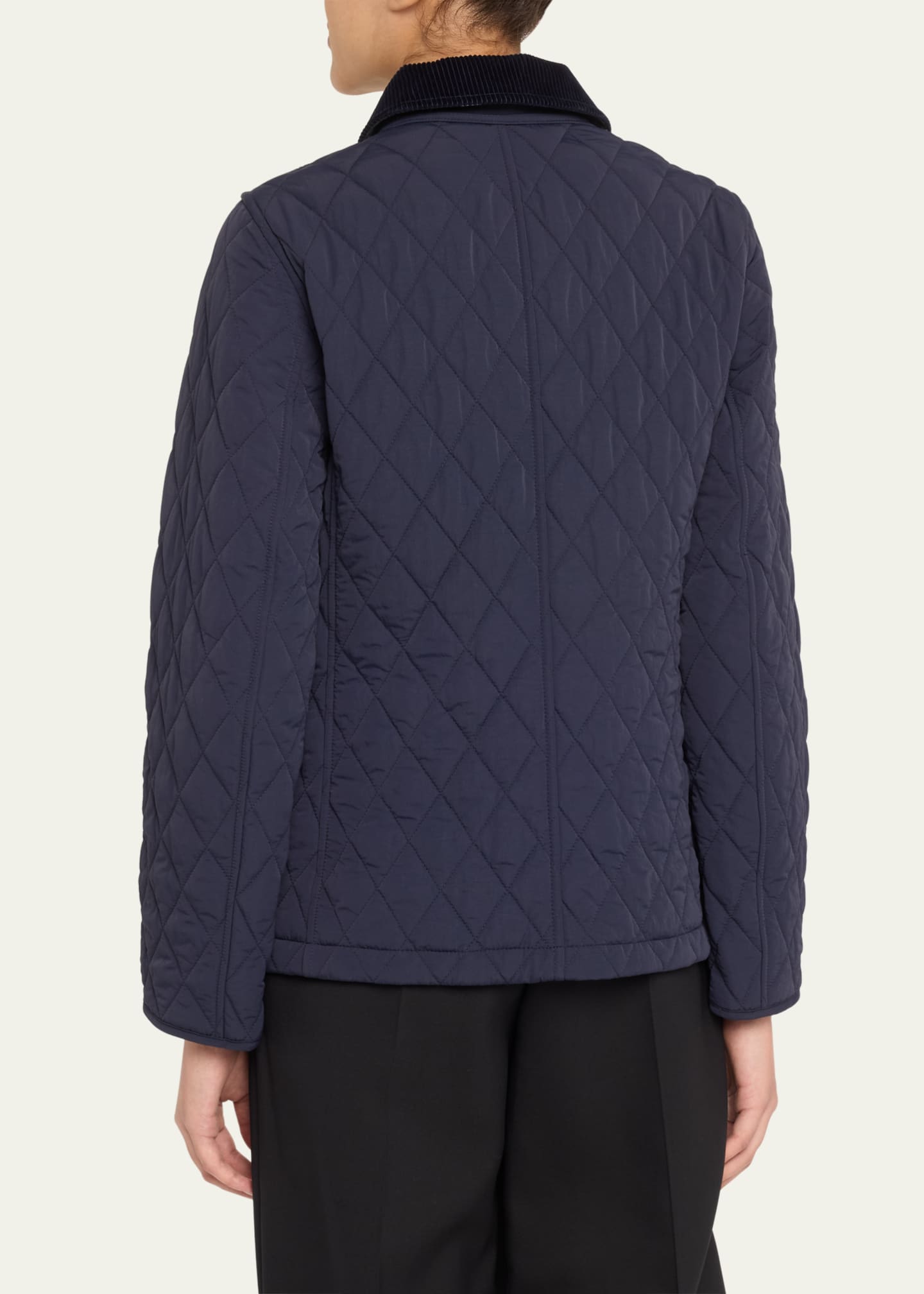 Burberry Quilted Fitted Jacket Image 3 of 5