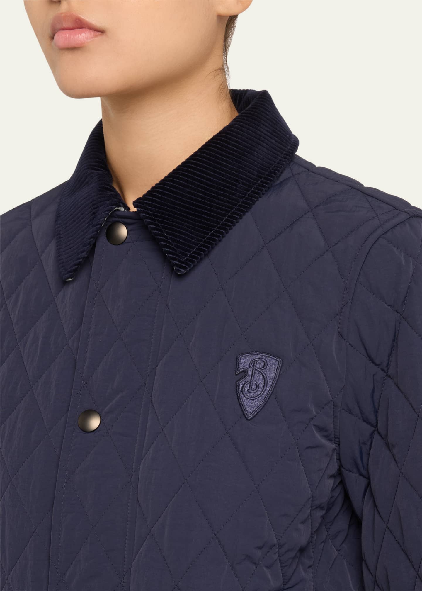 Burberry Quilted Fitted Jacket Image 5 of 5