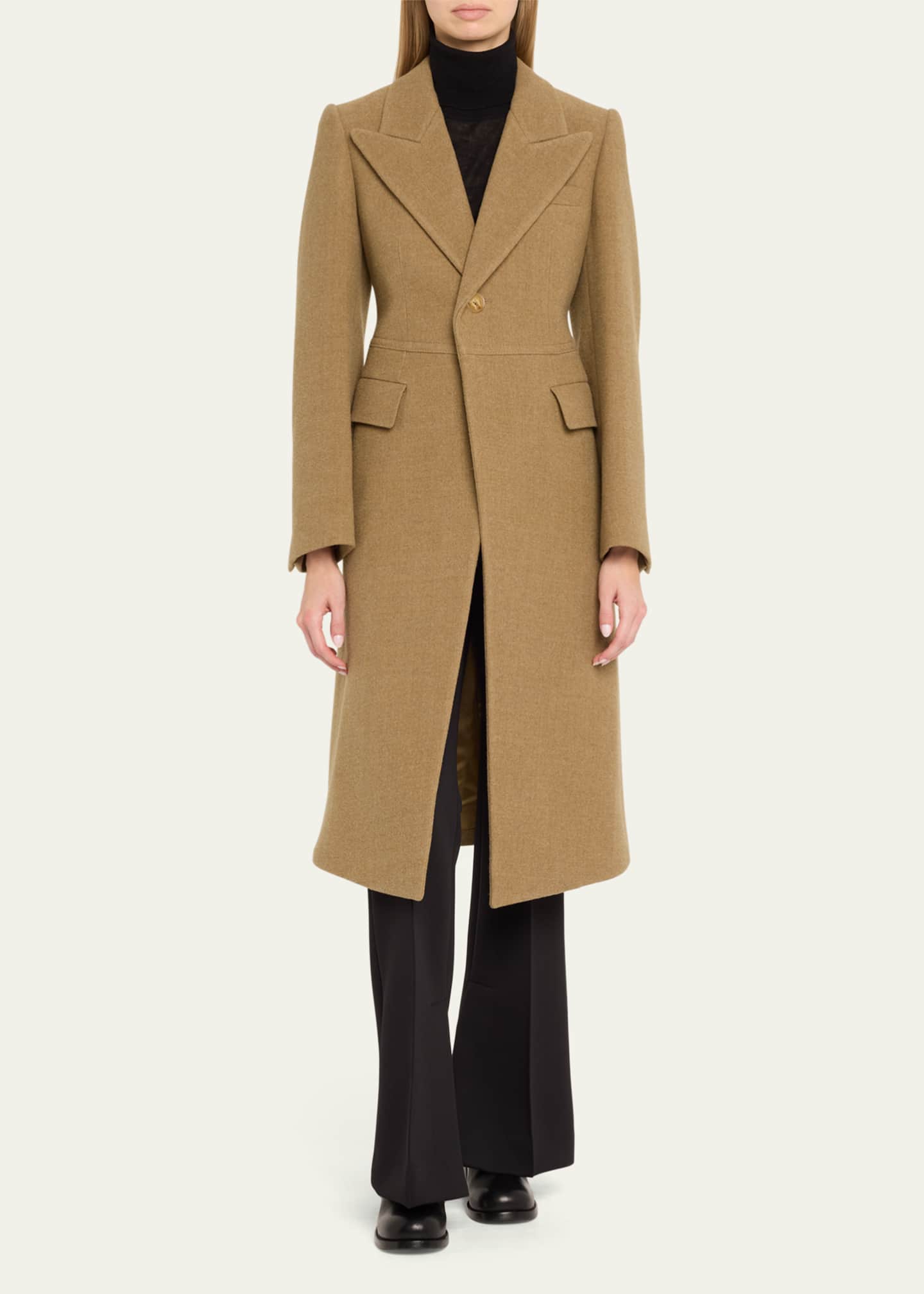Burberry Tailored Wool Silk Melange Coat Image 2 of 5