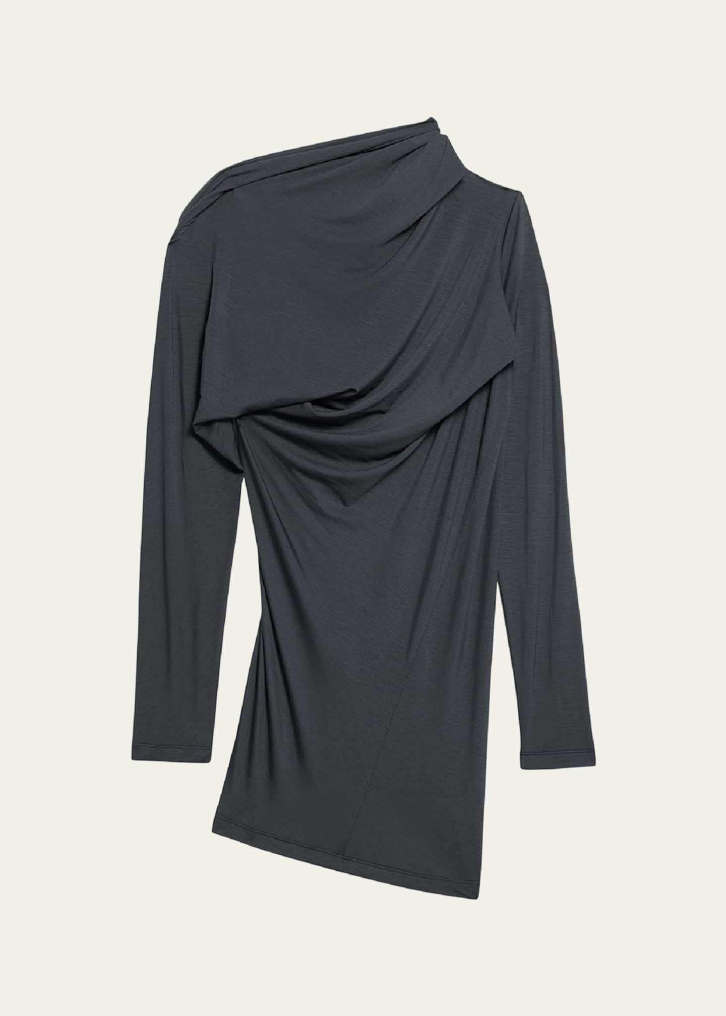 【国内正規品】 Cloud Long-Sleeve Draped Lang Helmut Jersey Bergdorf - Top トップス