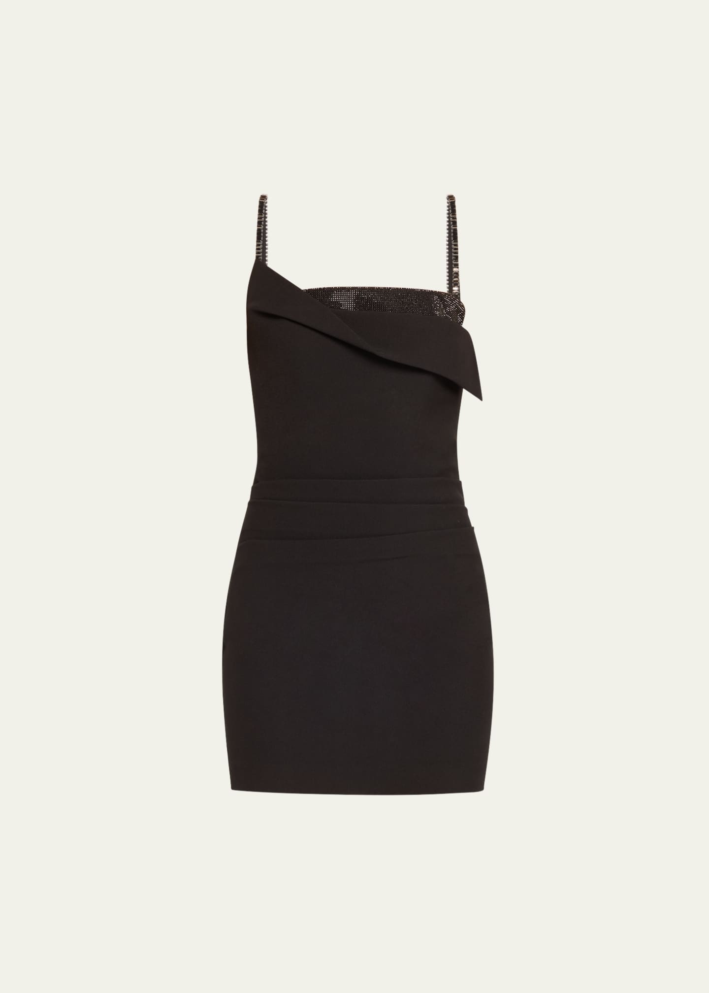 Roland Mouret Crystal Crepe Mini Dress Image 1 of 5