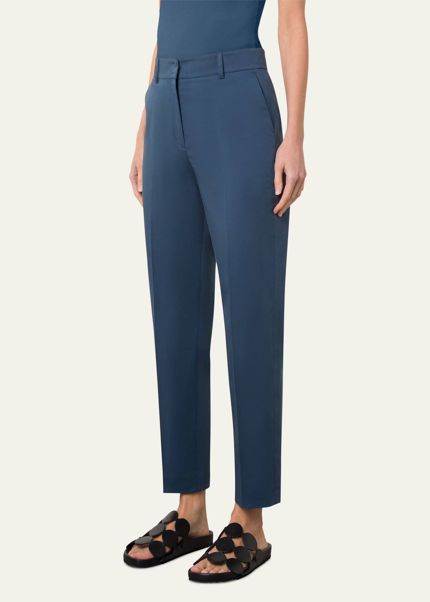 Akris punto Feryn Tapered-Leg Ankle Pants Image 4 of 5