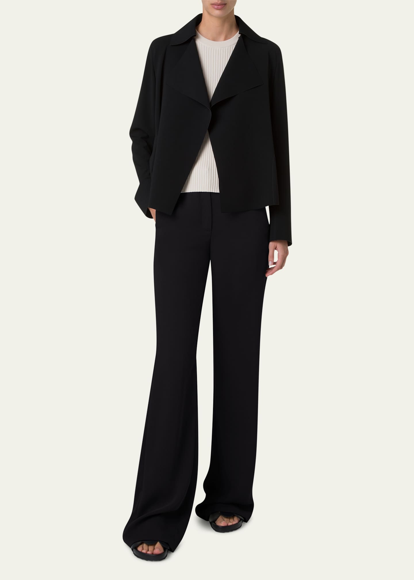 Akris punto Signature Lasercut Biker Jacket Image 2 of 4