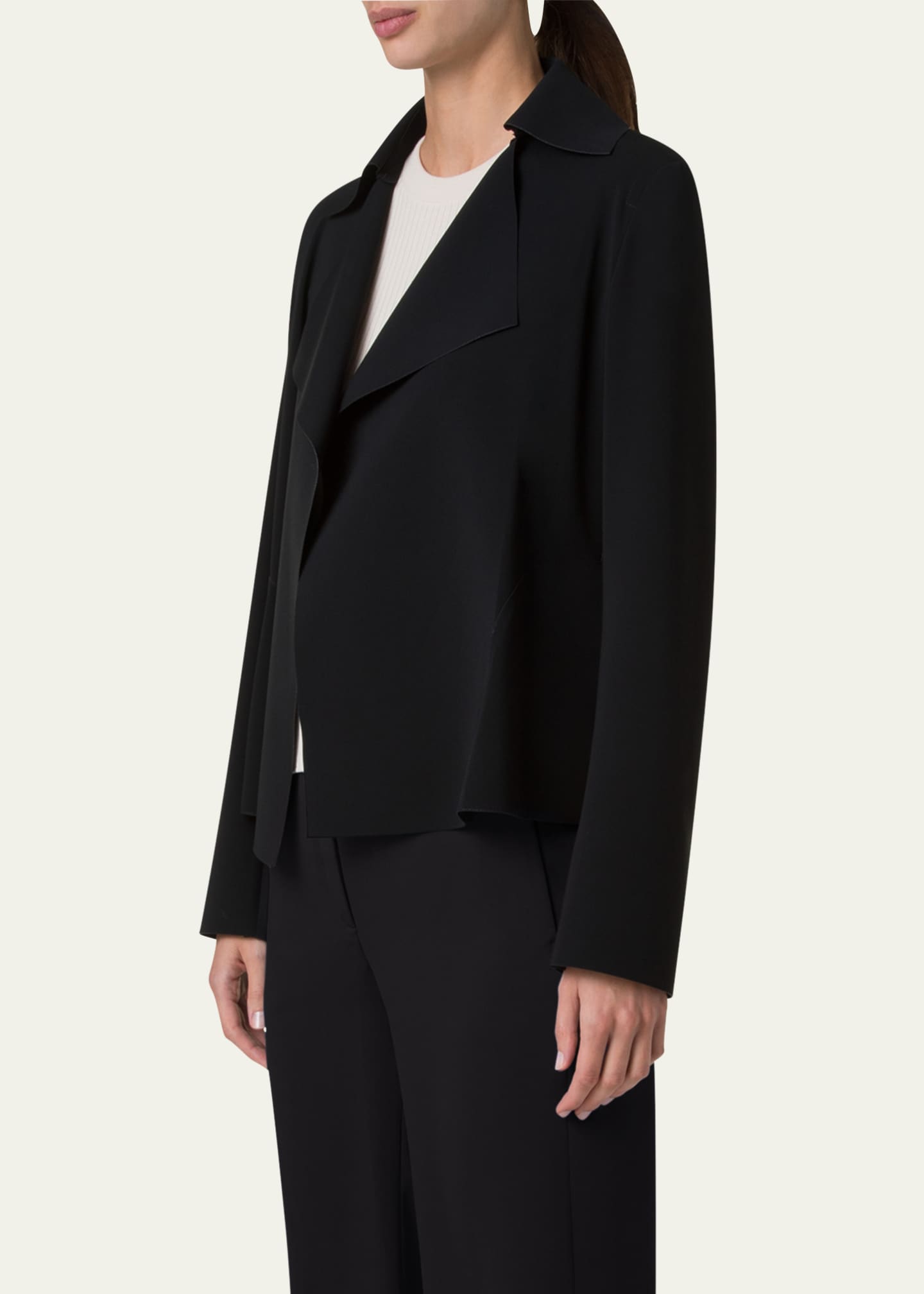 Akris punto Signature Lasercut Biker Jacket Image 3 of 4