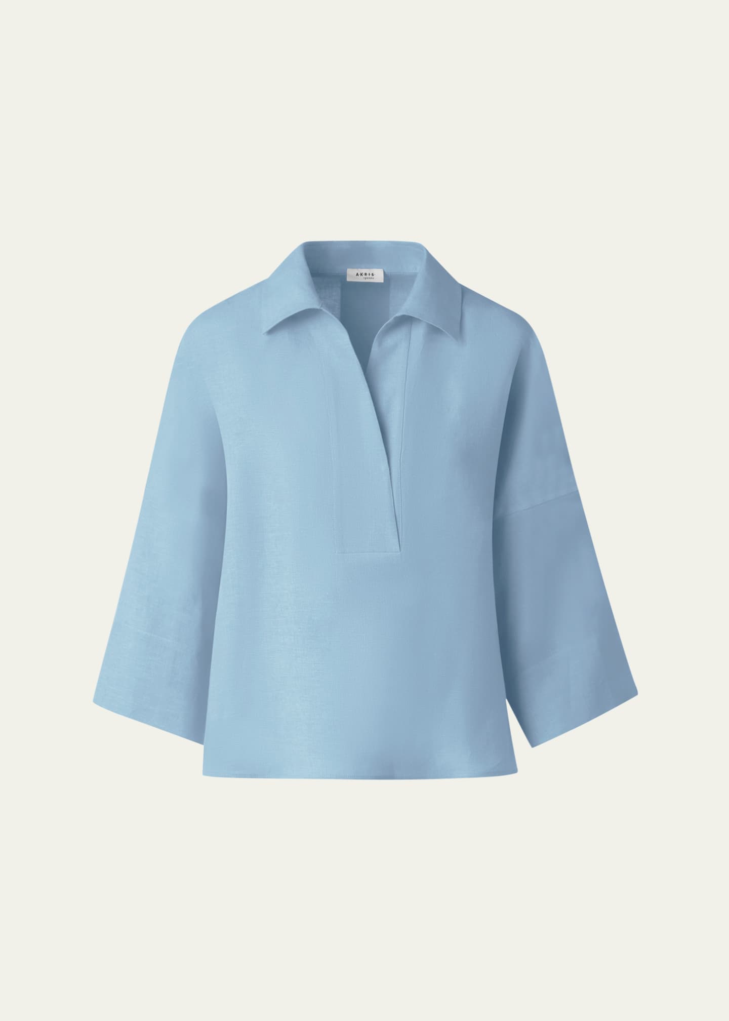 Akris punto Kimono Sleeve Poplin Blouse Image 1 of 5