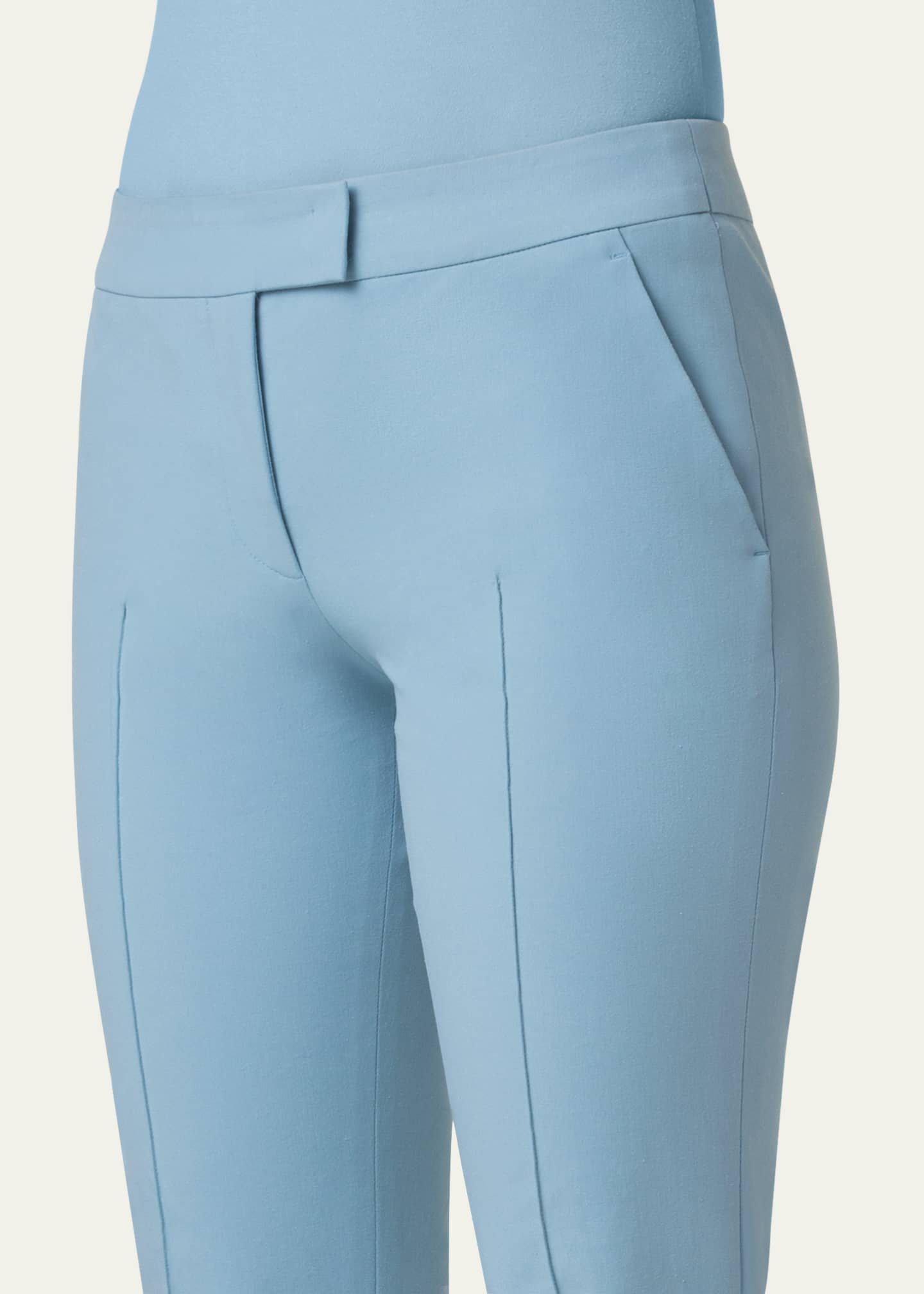 Akris punto Frankie Gabardine Cropped Pants Image 5 of 5