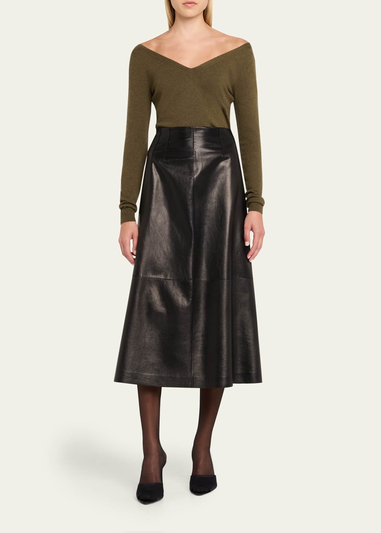 Saint Laurent V-Neck Cashmere Sweater Image 2 of 5