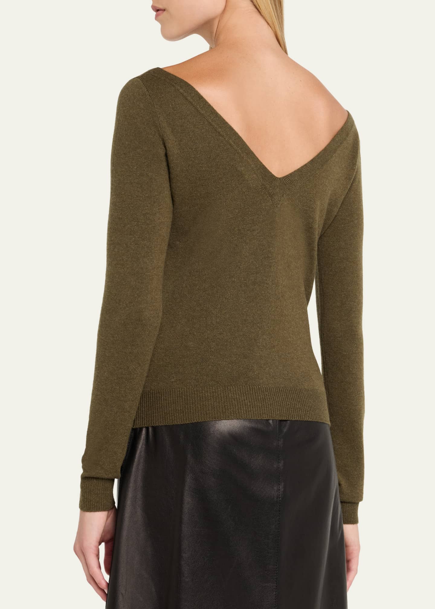 Saint Laurent V-Neck Cashmere Sweater Image 3 of 5