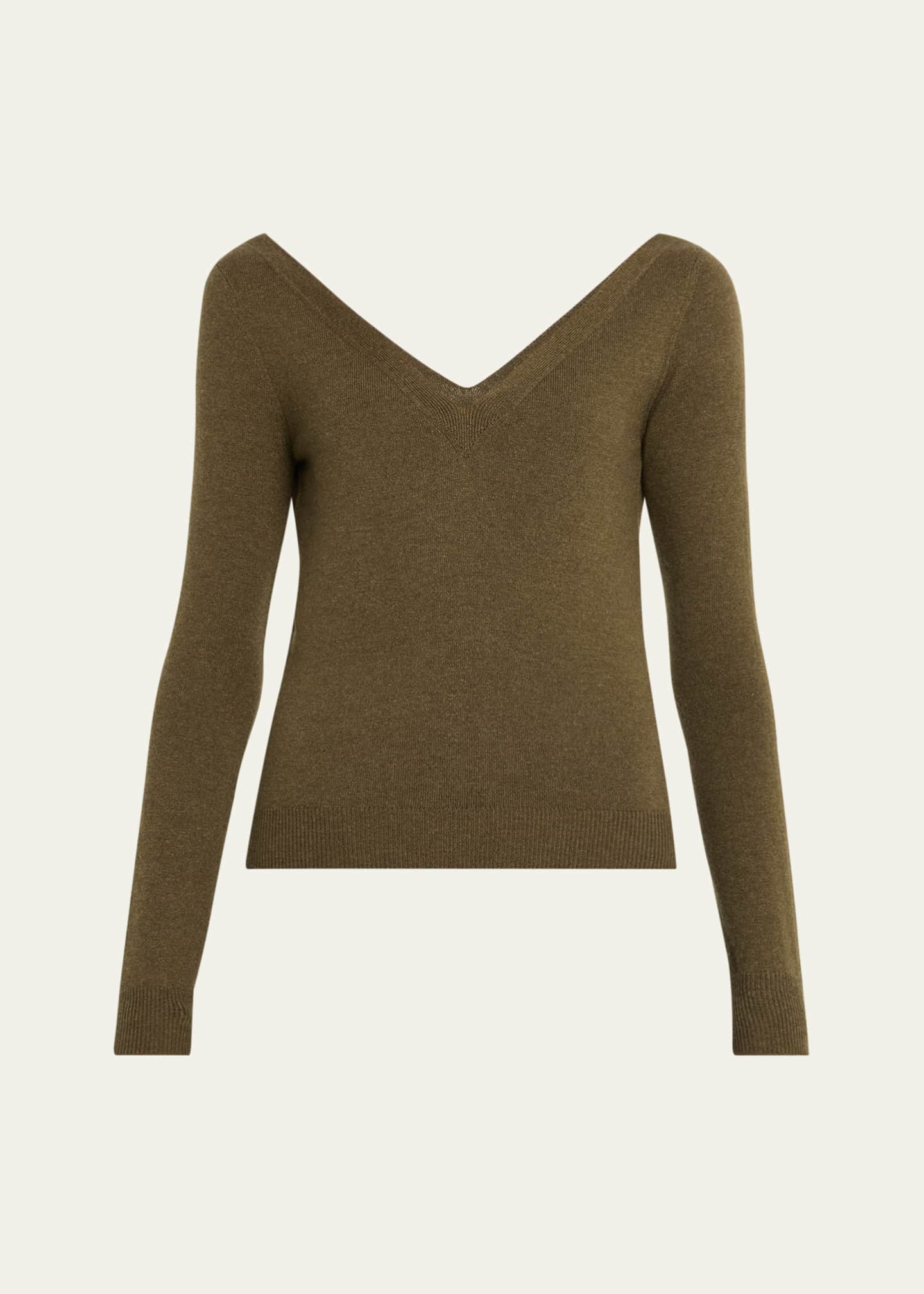 Saint Laurent V-Neck Cashmere Sweater - Bergdorf Goodman