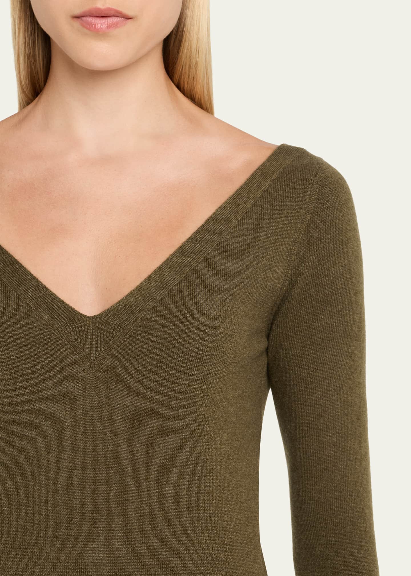 その他 Saint Laurent FW24 V-NECK SWEATSHIRT (803146 Y36SW1000) SAINT LAURENT V Neck Sweatshirt | lncc | REVERSIBLE