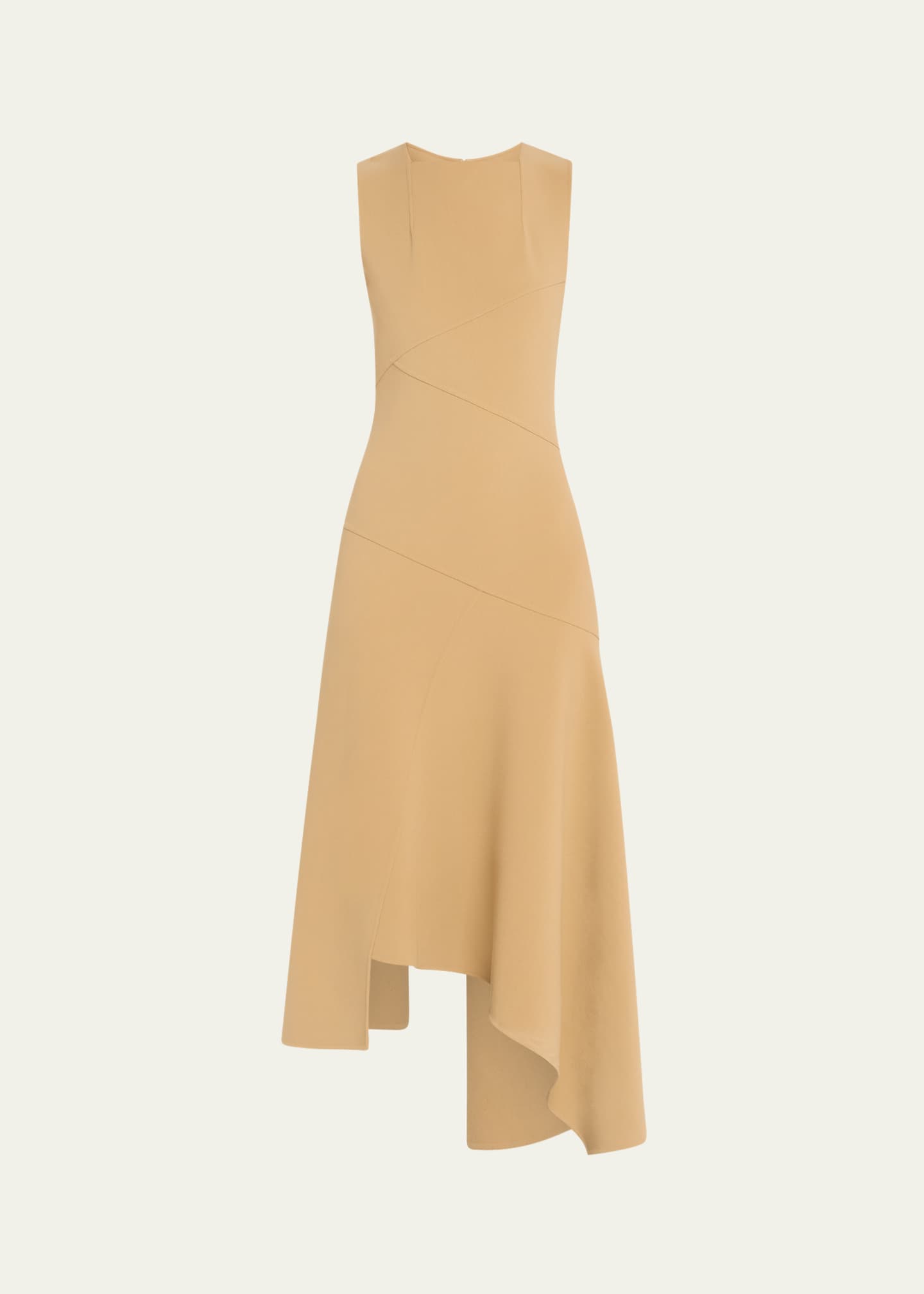 Michael Kors Collection Handkerchief Sheath Midi Wool Dress Bergdorf Goodman
