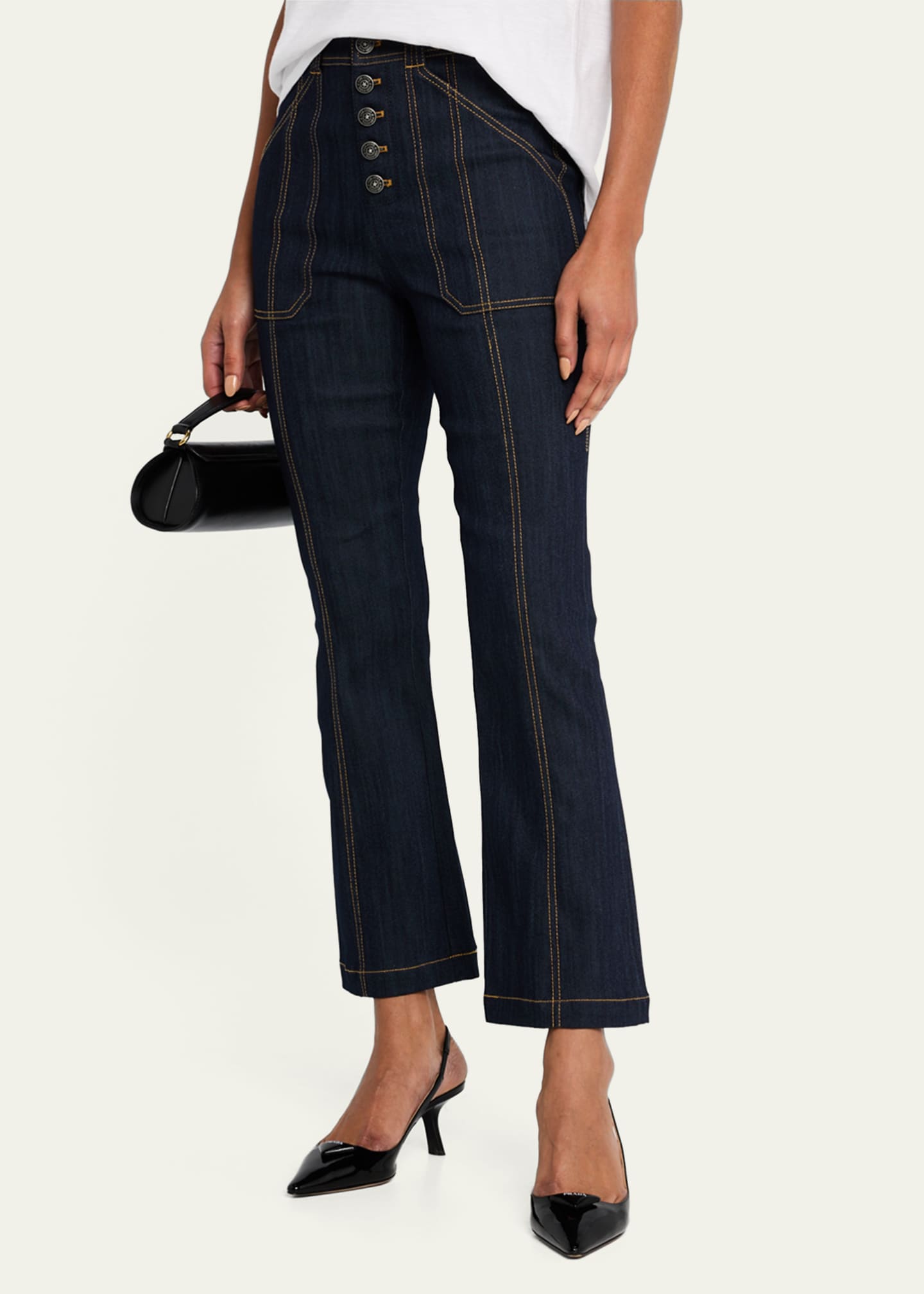 Cinq a Sept Wallace Ankle Flare Pants Image 4 of 5