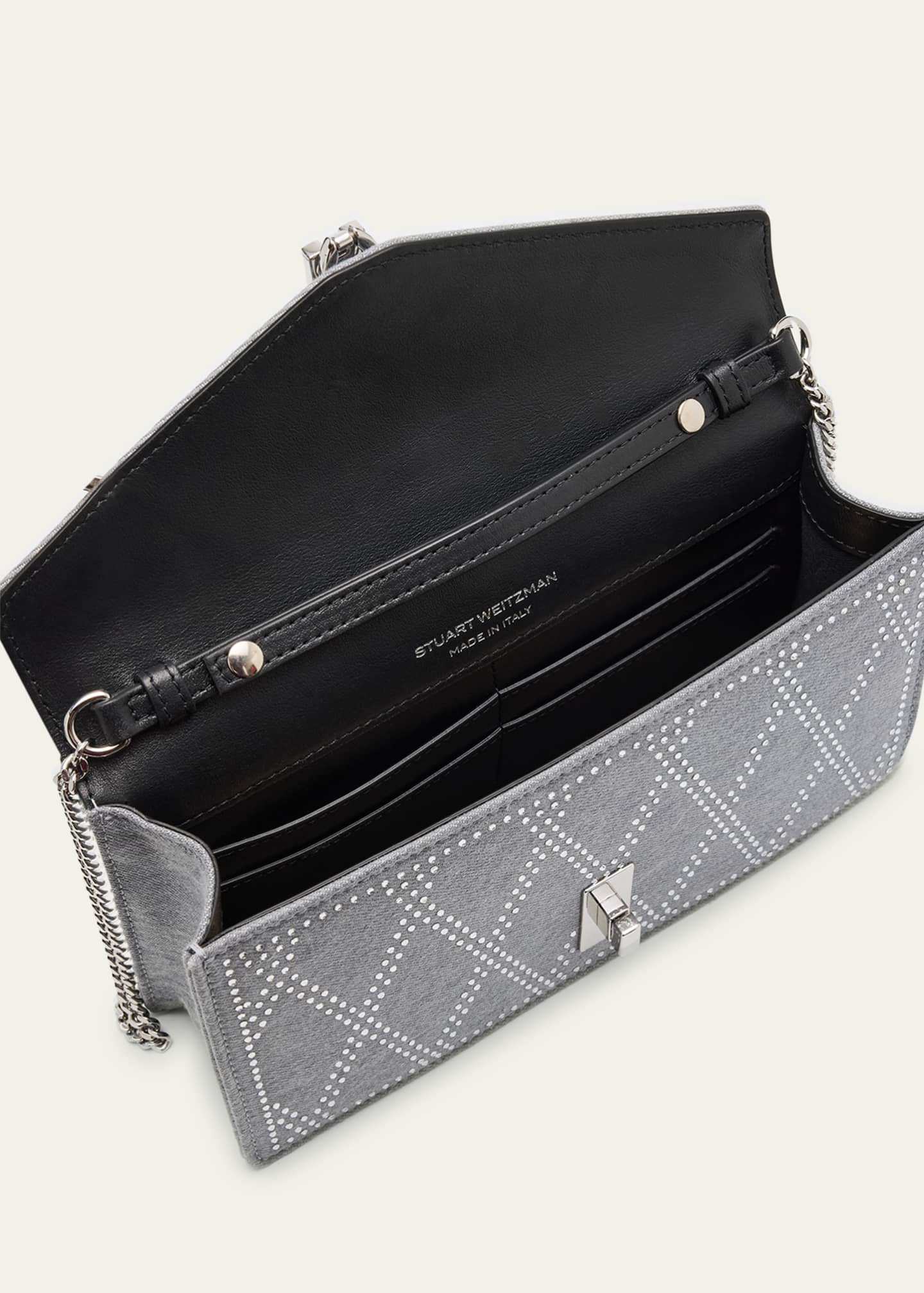 Stuart Weitzman Milan Envelope Crystal Clutch Bag Image 4 of 5