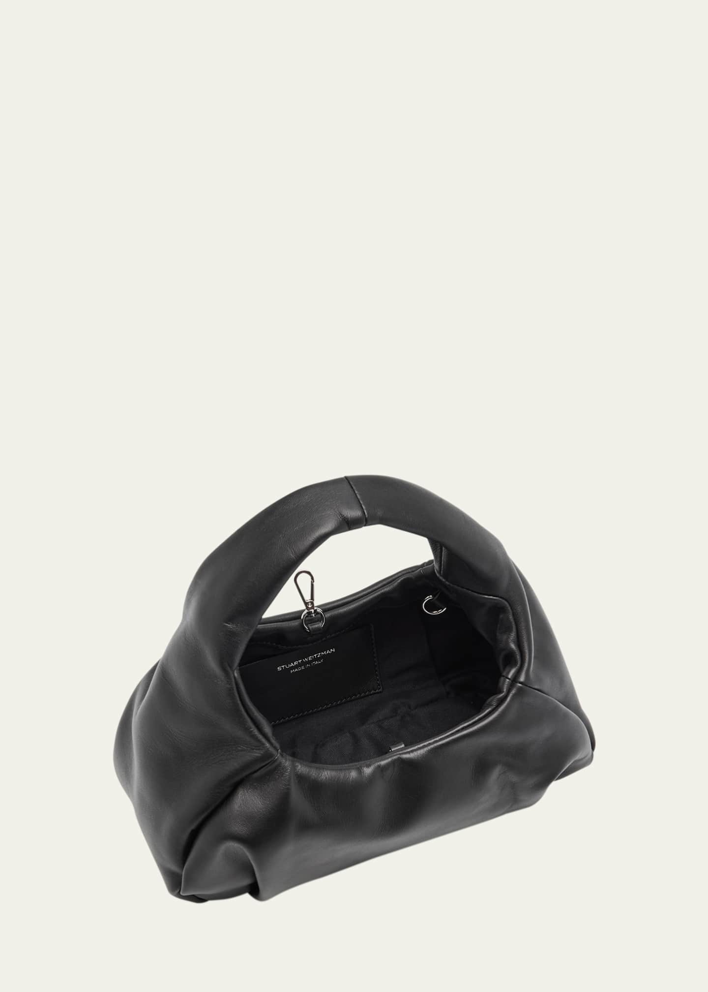 Stuart Weitzman The Moda Mini Leather Hobo Bag Image 4 of 6