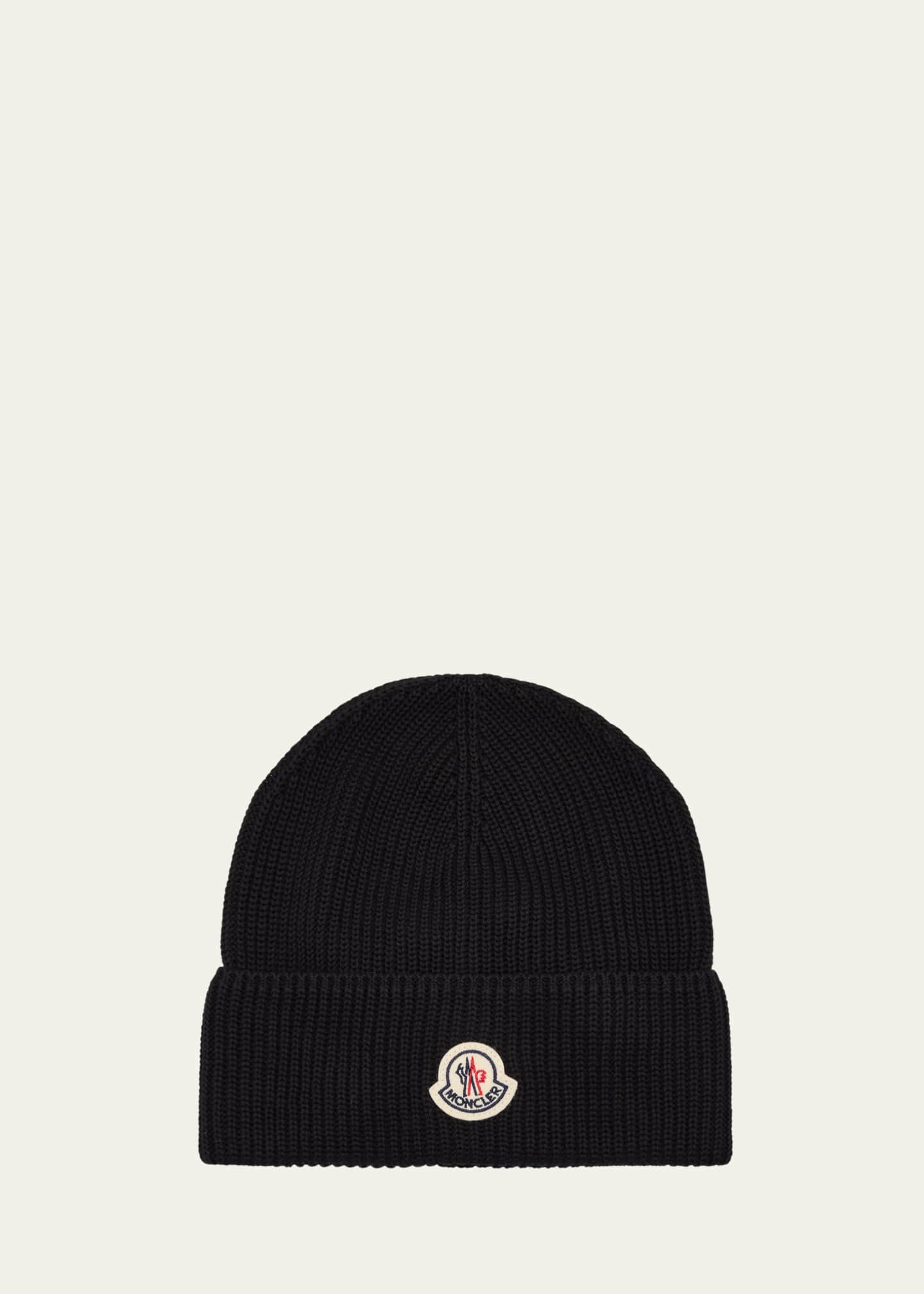 Moncler Men's Ribbed Cotton Beanie